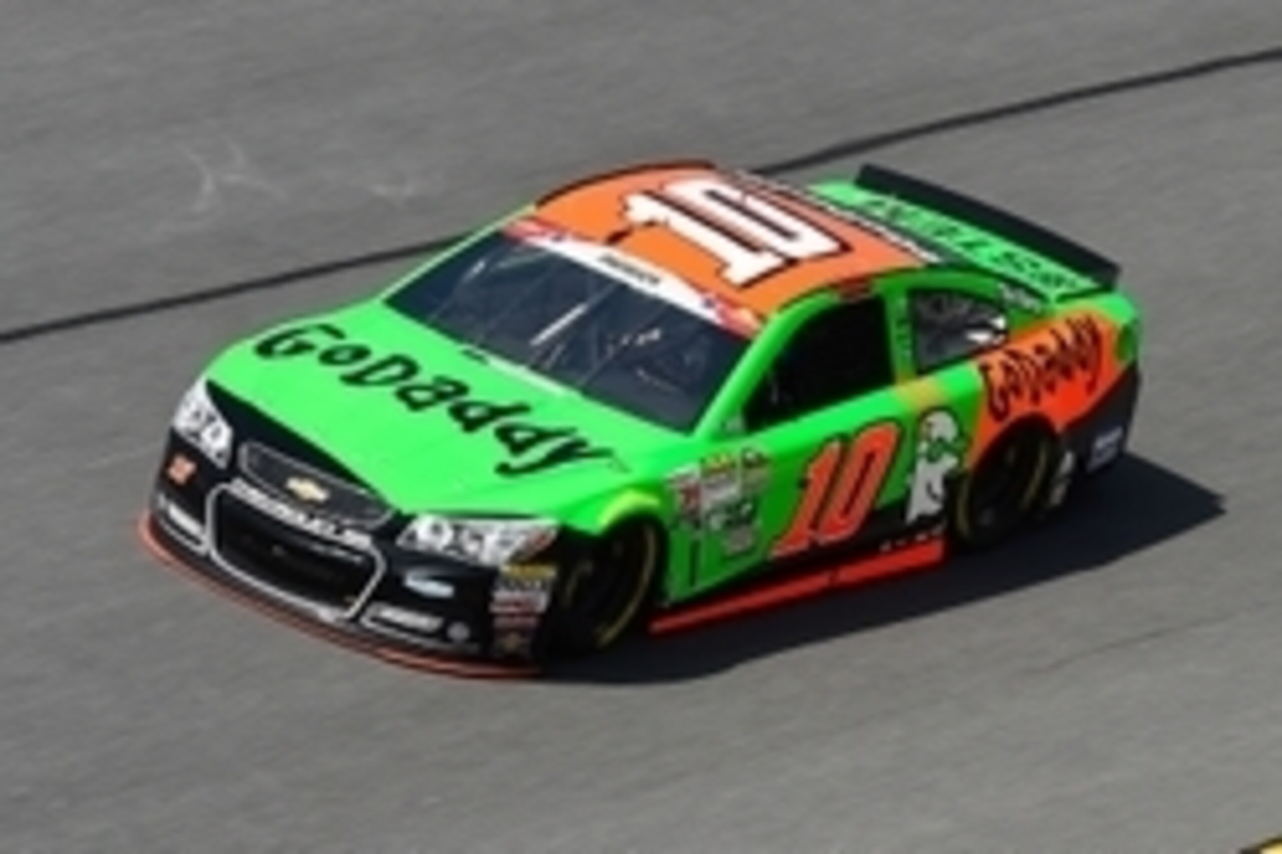 Jul 3, 2015; Daytona Beach, FL, USA; NASCAR Sprint Cup Series driver Danica Patrick (10) during practice for the Coke Zero 400 Powered By Coca-Cola at Daytona International Speedway. Mandatory Credit: Jasen Vinlove-USA TODAY Sports