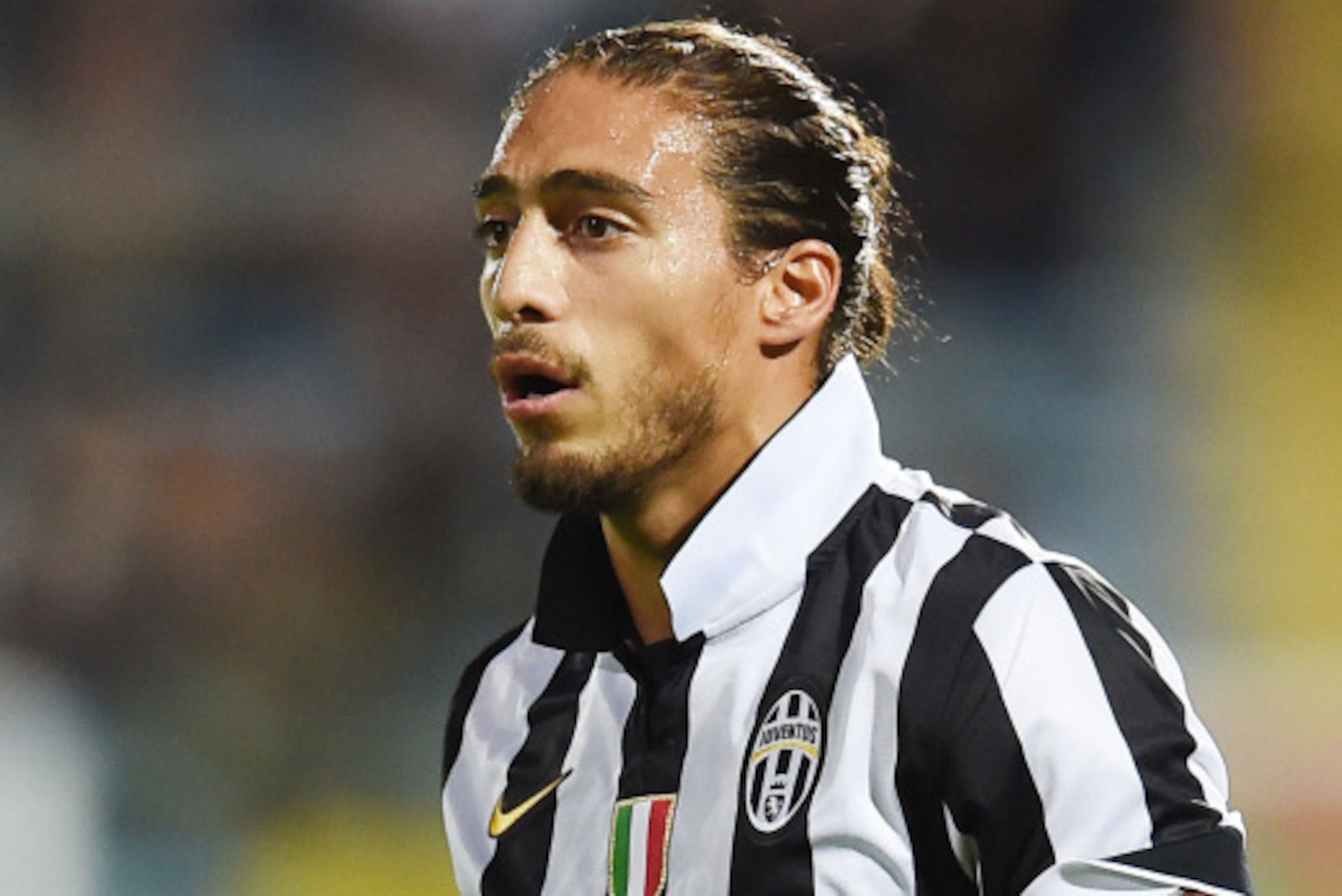 CESENA, ITALY - JULY 30:  Martin Caceres of Juventus  in action during the pre-season friendly match between AC Cesena and Juventus FC at Dino Manuzzi Stadium on July 30, 2014 in Cesena, Italy.  (Photo by Giuseppe Bellini/Getty Images)