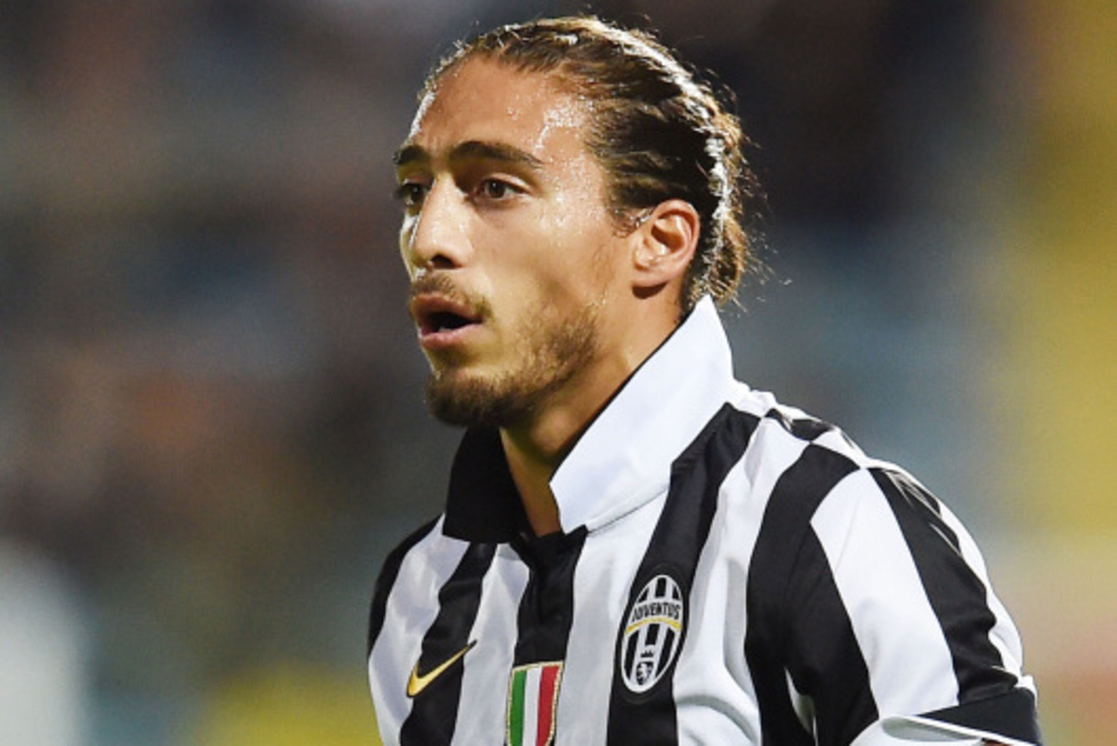 CESENA, ITALY - JULY 30:  Martin Caceres of Juventus  in action during the pre-season friendly match between AC Cesena and Juventus FC at Dino Manuzzi Stadium on July 30, 2014 in Cesena, Italy.  (Photo by Giuseppe Bellini/Getty Images)