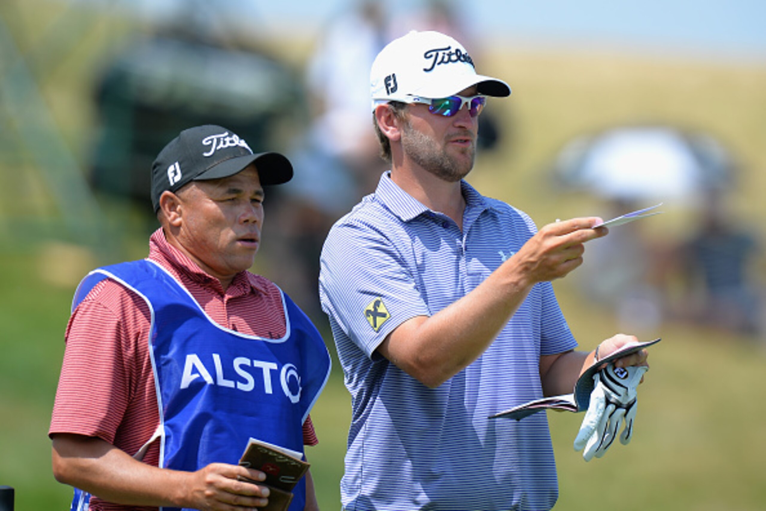 PARIS, FRANCE - JULY 04:  Bernd Wiesberger of Austria checks the line before playing his first shot on the 2nd tee during the Alstom Open de France - Day Three at Le Golf National on July 4, 2015 in Paris, France.  (Photo by Tony Marshall/Getty Images)