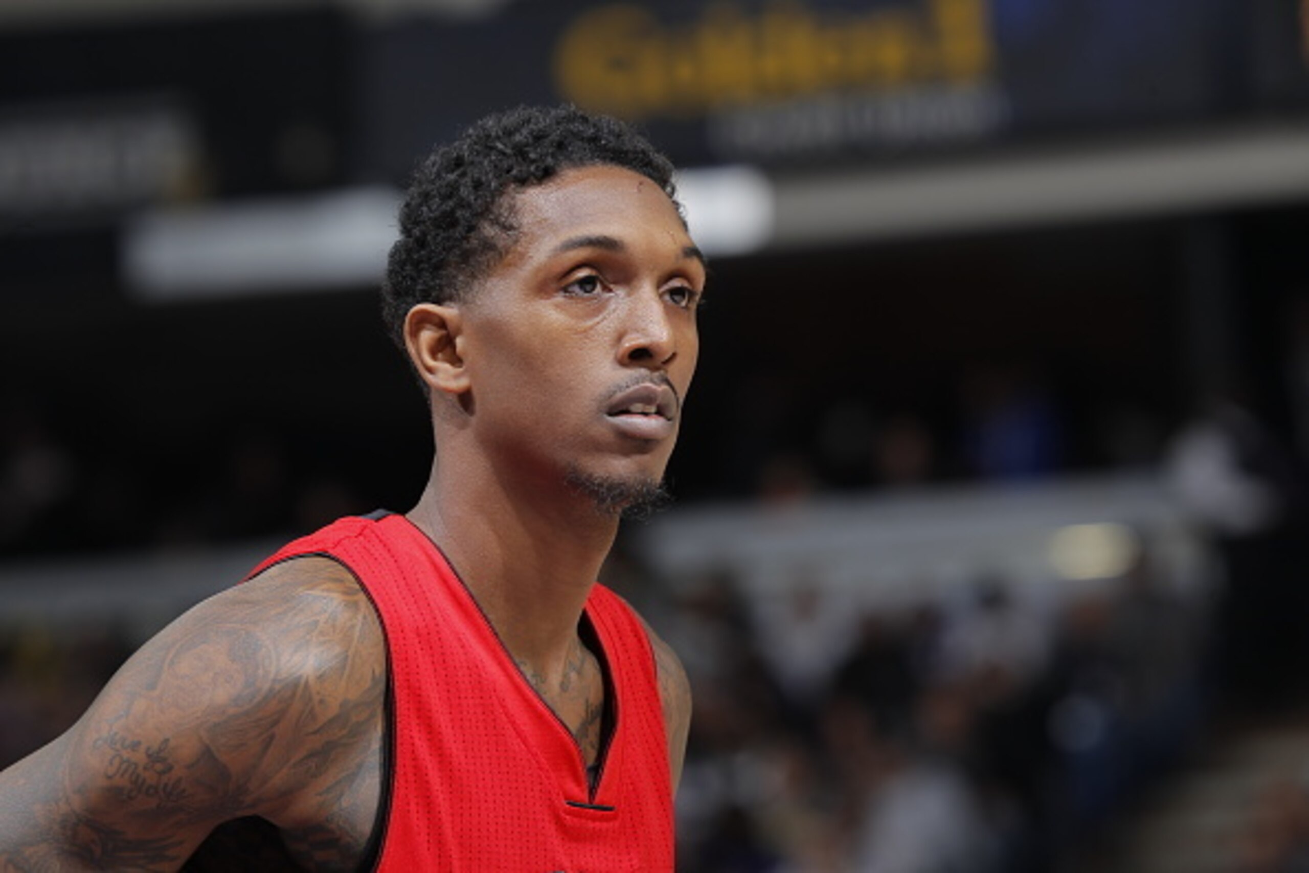 SACRAMENTO, CA - DECEMBER 2: Lou Williams #23 of the Toronto Raptors looks on during the game against the Sacramento Kings on December 2, 2014 at Sleep Train Arena in Sacramento, California. NOTE TO USER: User expressly acknowledges and agrees that, by do SACRAMENTO, CA - DECEMBER 2: Lou Williams #23 of the Toronto Raptors looks on during the game against the Sacramento Kings on December 2, 2014 at Sleep Train Arena in Sacramento, California. NOTE TO USER: User expressly acknowledges and agrees that, by do