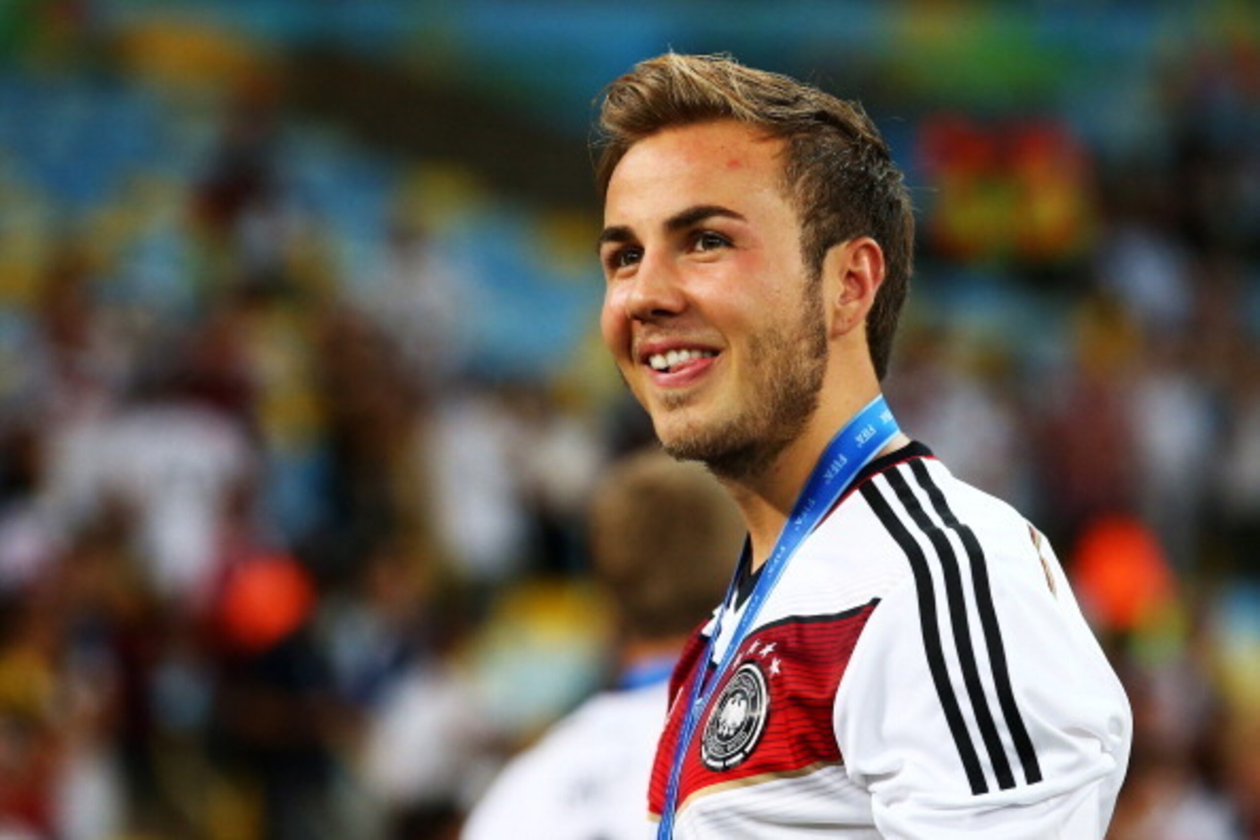 RIO DE JANEIRO, BRAZIL - JULY 13: Mario Goetze of Germany looks on after the 2014 FIFA World Cup Brazil Final match between Germany and Argentina at Maracana on July 13, 2014 in Rio de Janeiro, Brazil.  (Photo by Julian Finney/Getty Images)