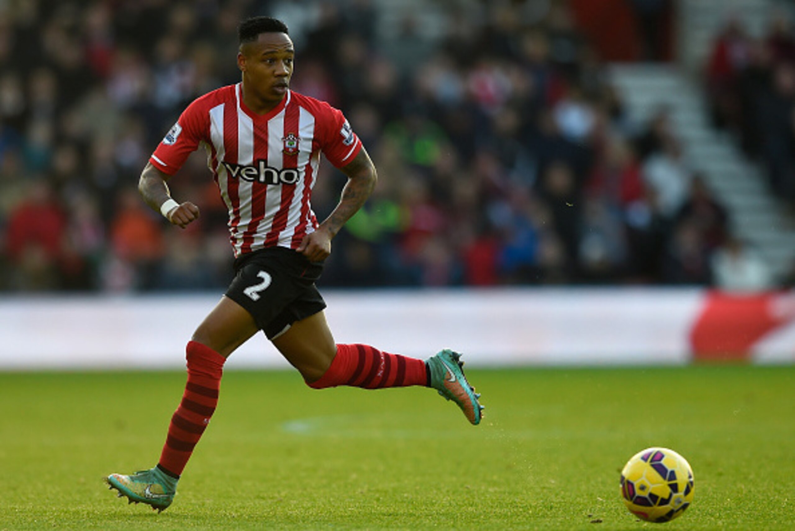 SOUTHAMPTON, ENGLAND - NOVEMBER 30: Nathaniel Clyne of Southampton in action during the Barclays Premier League match between Southampton and Manchester St Mary's Stadium on November 30, 2014 in Southampton, England. (Photo by Mike Hewitt/Getty Images) SOUTHAMPTON, ENGLAND - NOVEMBER 30: Nathaniel Clyne of Southampton in action during the Barclays Premier League match between Southampton and Manchester St Mary's Stadium on November 30, 2014 in Southampton, England. (Photo by Mike Hewitt/Getty Images)