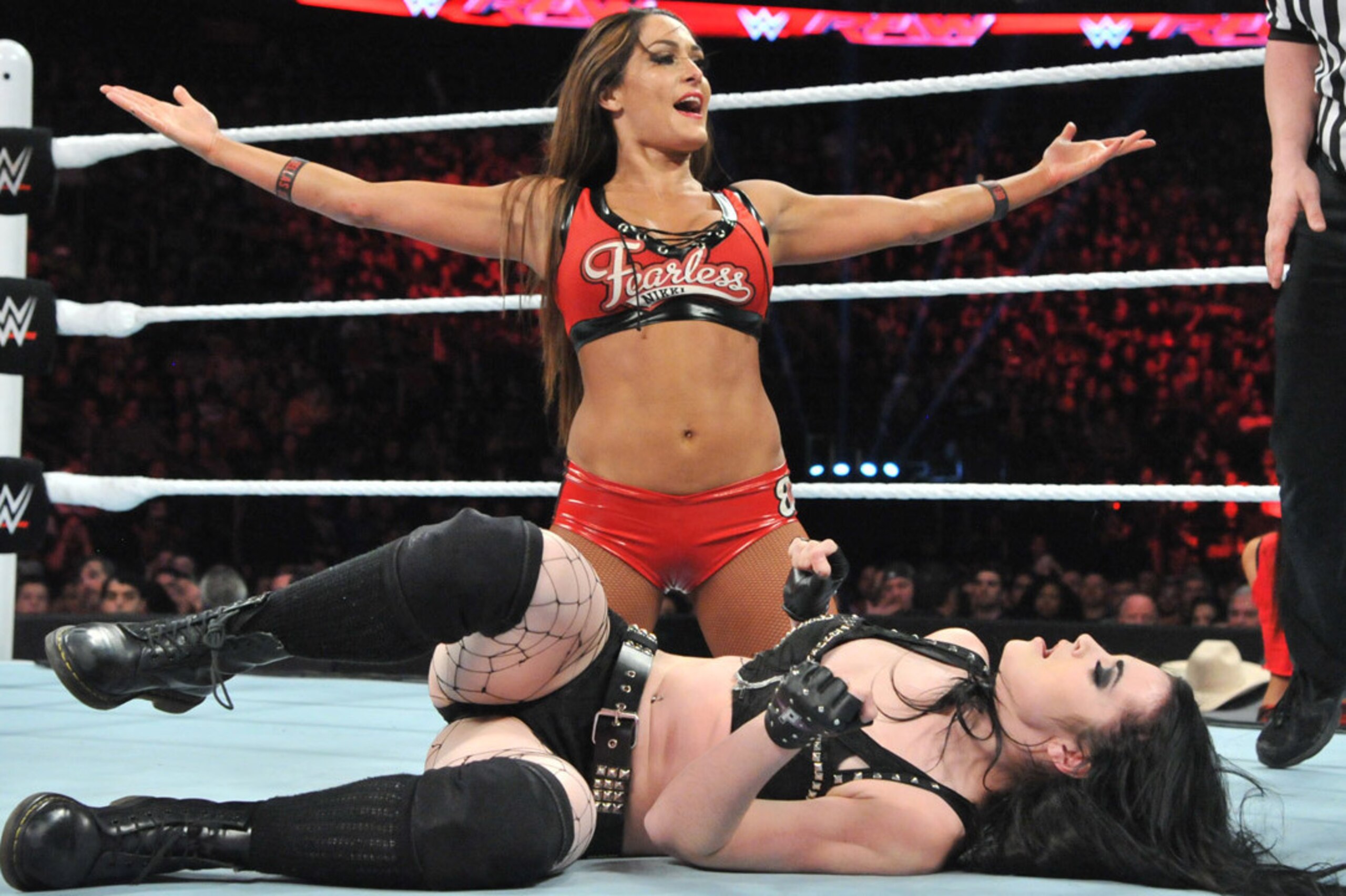 Nikki Bella gloats over Paige.