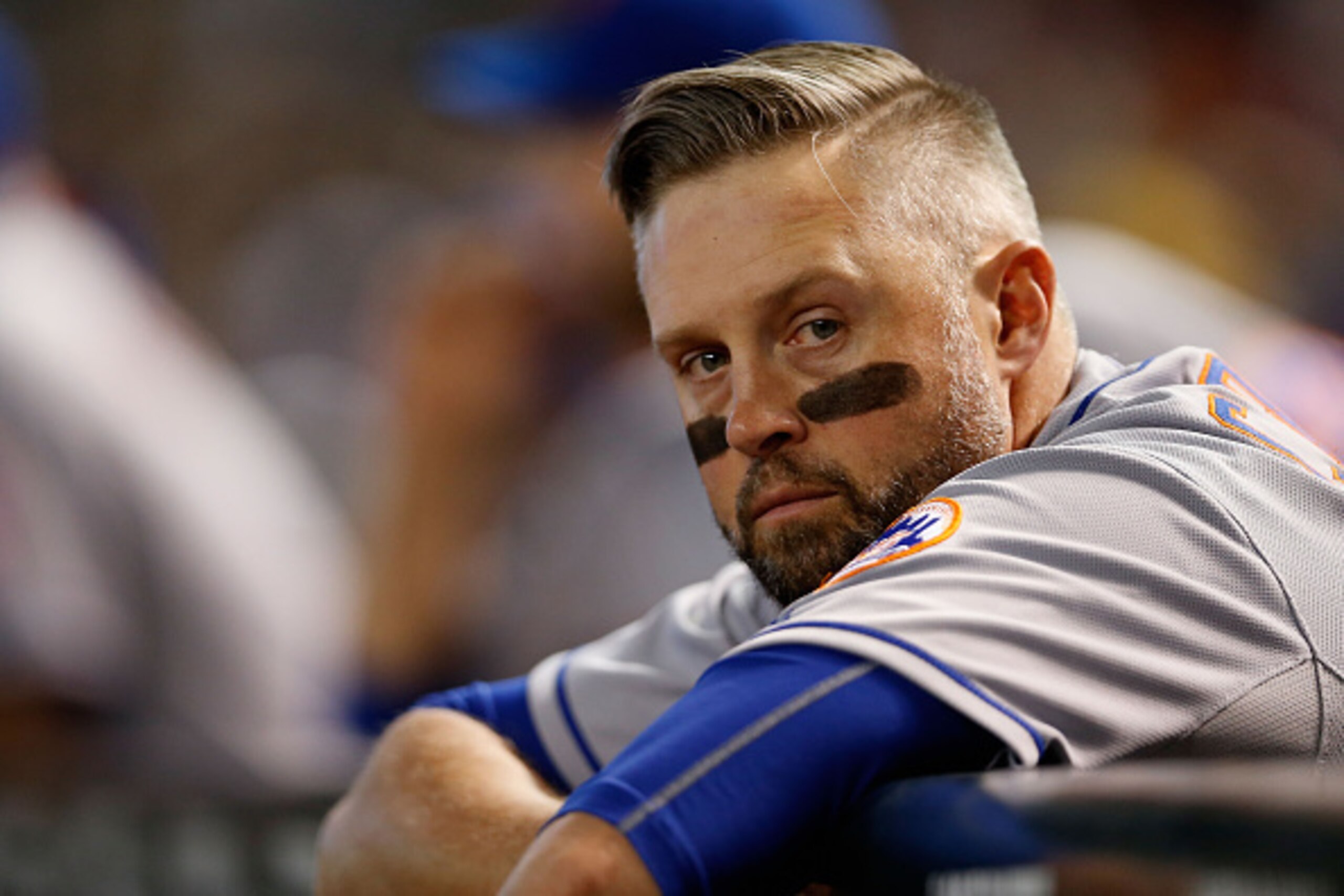 PHOENIX, AZ - JUNE 07:  Michael Cuddyer #23 of the New York Mets watches from the dugout during the MLB game against the Arizona Diamondbacks at Chase Field on June 7, 2015 in Phoenix, Arizona.  (Photo by Christian Petersen/Getty Images)
