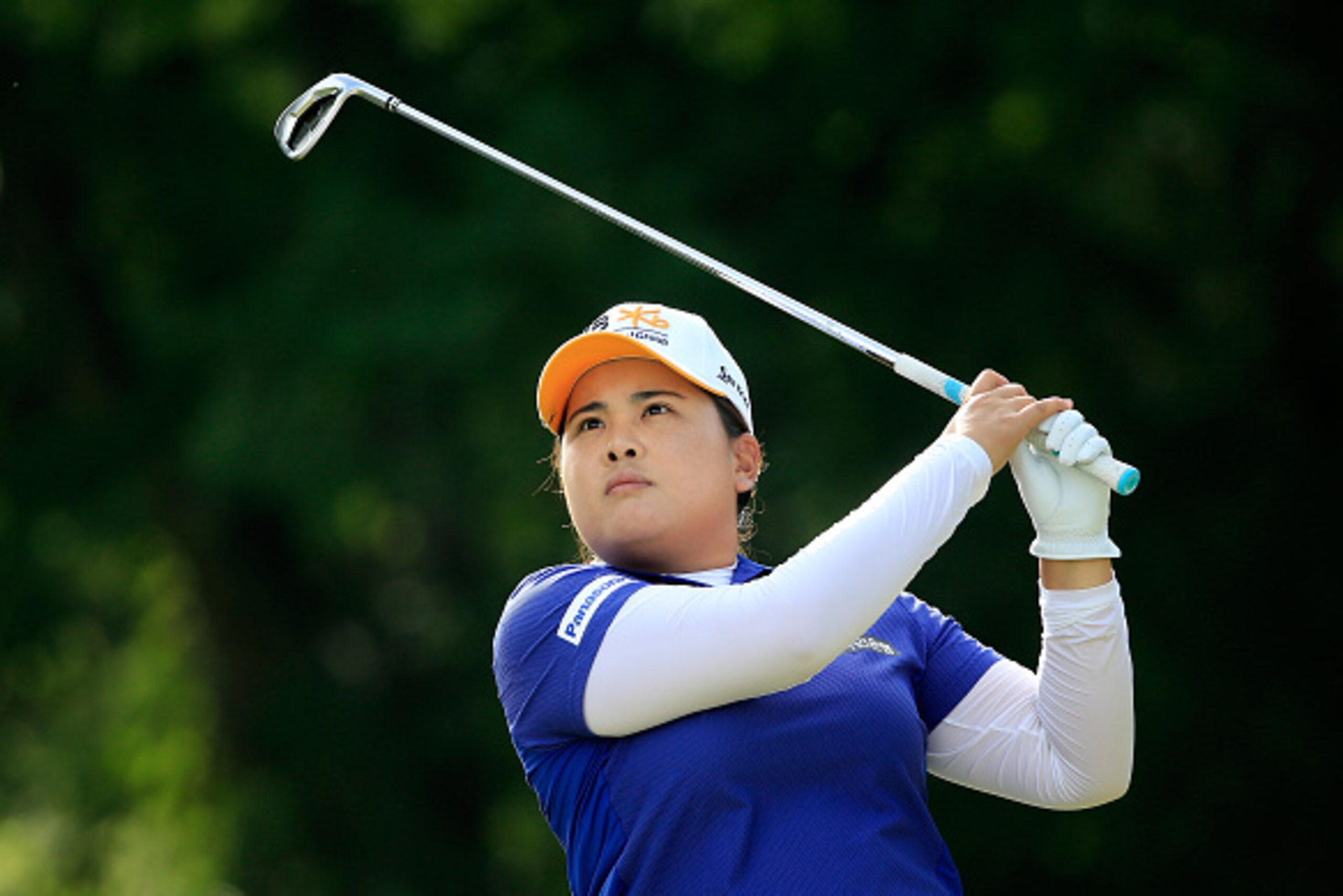 ROGERS, AR - JUNE 26:  Inbee Park of South Korea plays a shot on the third hole during the first round of the Walmart NW Arkansas Championship Presented by P&G at Pinnacle Country Club on June 26, 2015 in Rogers, Arkansas.  (Photo by Sam Greenwood/Getty I