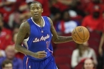 May 4, 2015; Houston, TX, USA;  Los Angeles Clippers guard Jamal Crawford (11) dribbles against the Houston Rockets in the second half in game one of the second round of the NBA Playoffs at Toyota Center. Los Angeles Clippers won 117 to 101. Mandatory Cre