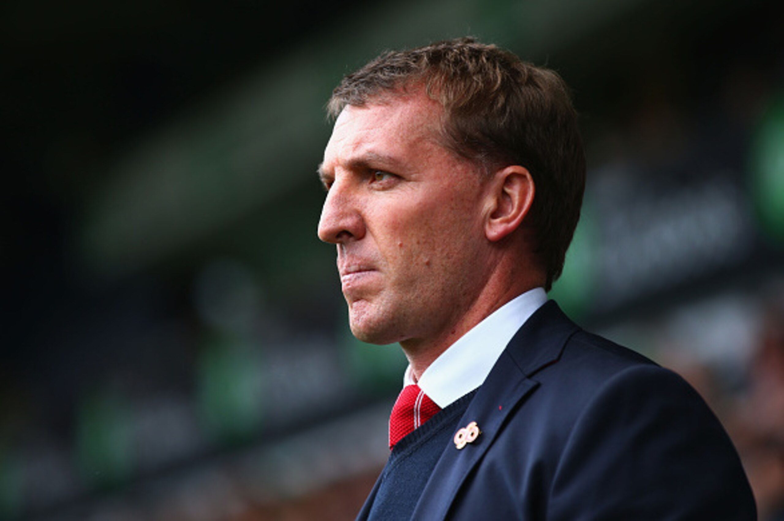 WEST BROMWICH, ENGLAND - APRIL 25:  Brendan Rodgers, manager of Liverpool looks on during the Barclays Premier League match between West Bromwich Albion and Liverpool at The Hawthorns on April 25, 2015 in West Bromwich, England.  (Photo by Matthew Lewis/G