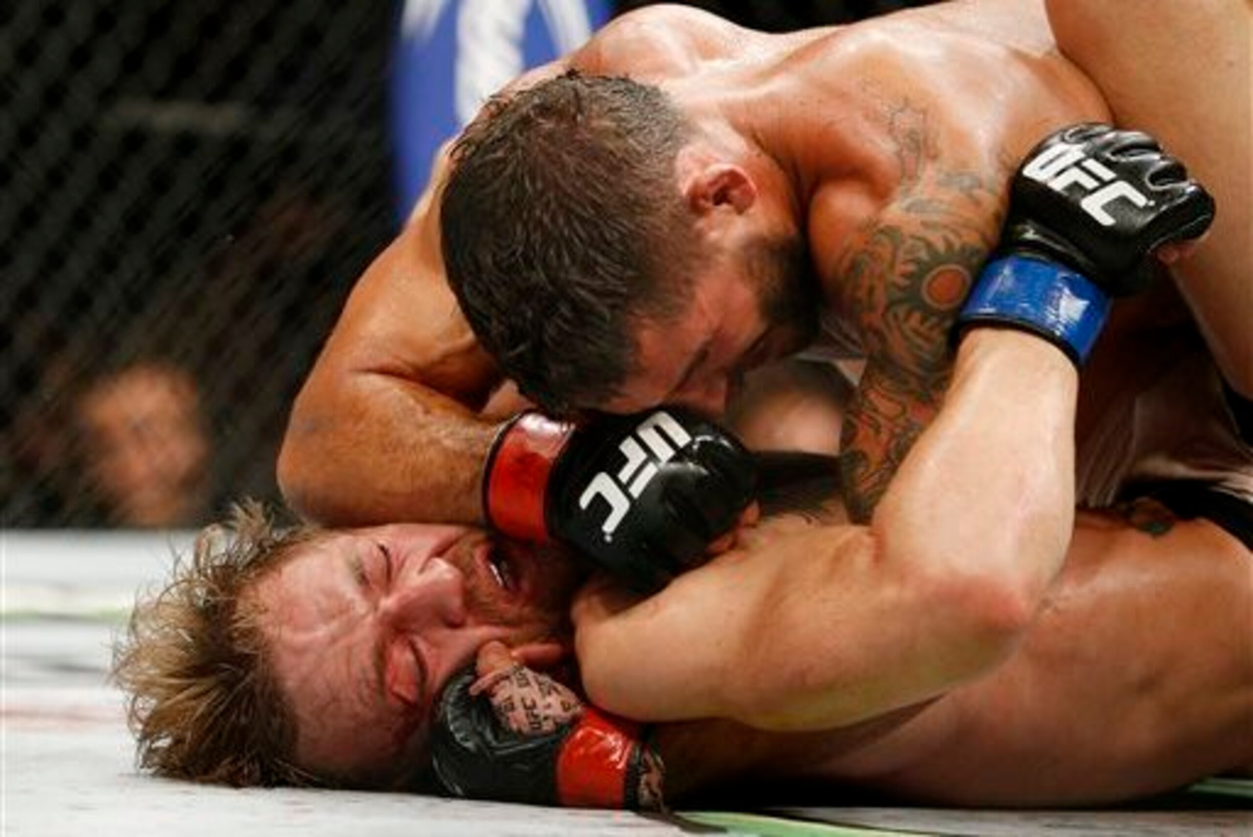 Mendes had McGregor down in the opening exchanges, but the Irishman recovered.