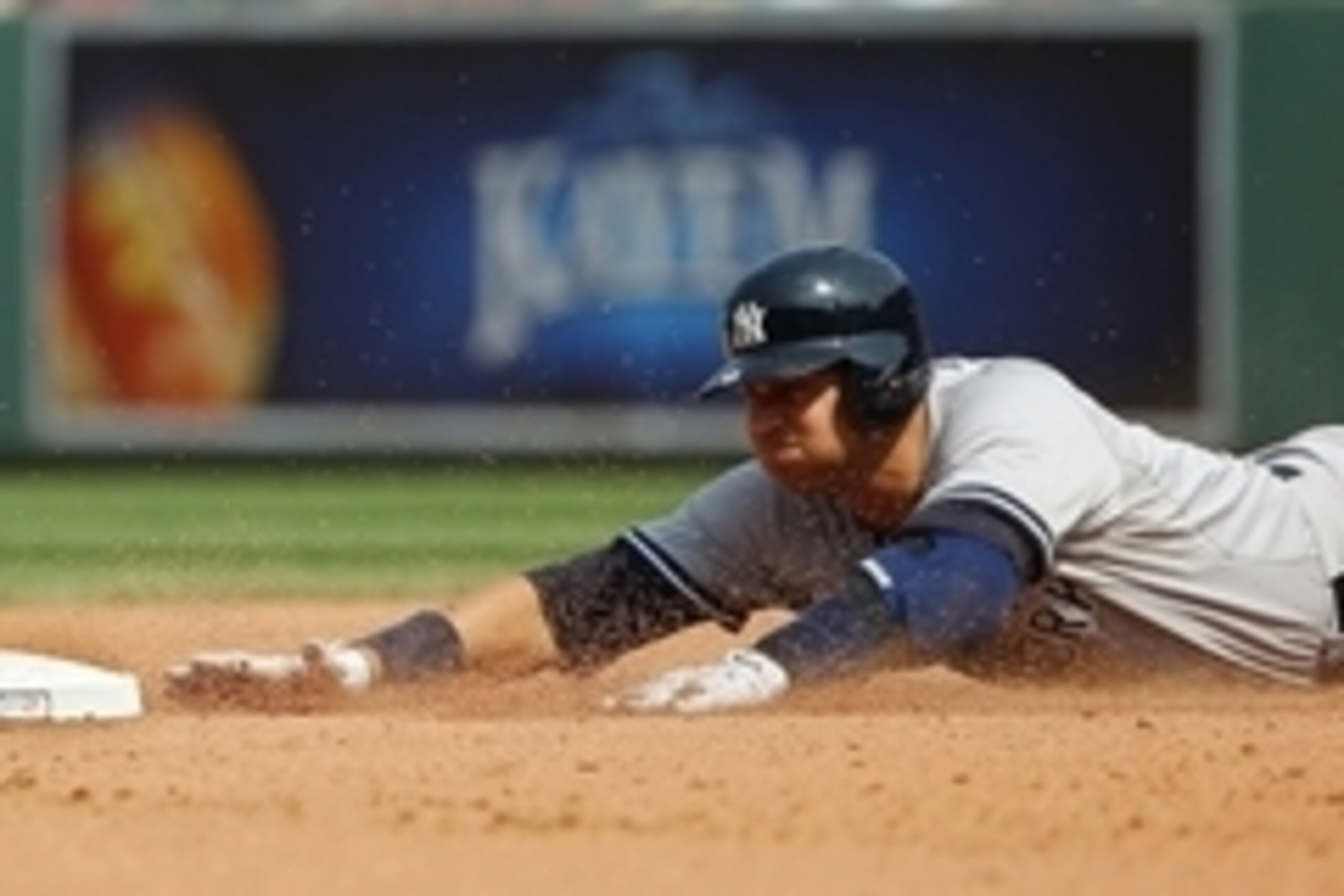 Jul 12, 2015; Boston, MA, USA; New York Yankees designated hitter Alex Rodriguez (13) slides in safely to second with an RBI double against the Boston Red Sox during the sixth inning at Fenway Park. Mandatory Credit: Winslow Townson-USA TODAY Sports Jul 12, 2015; Boston, MA, USA; New York Yankees designated hitter Alex Rodriguez (13) slides in safely to second with an RBI double against the Boston Red Sox during the sixth inning at Fenway Park. Mandatory Credit: Winslow Townson-USA TODAY Sports