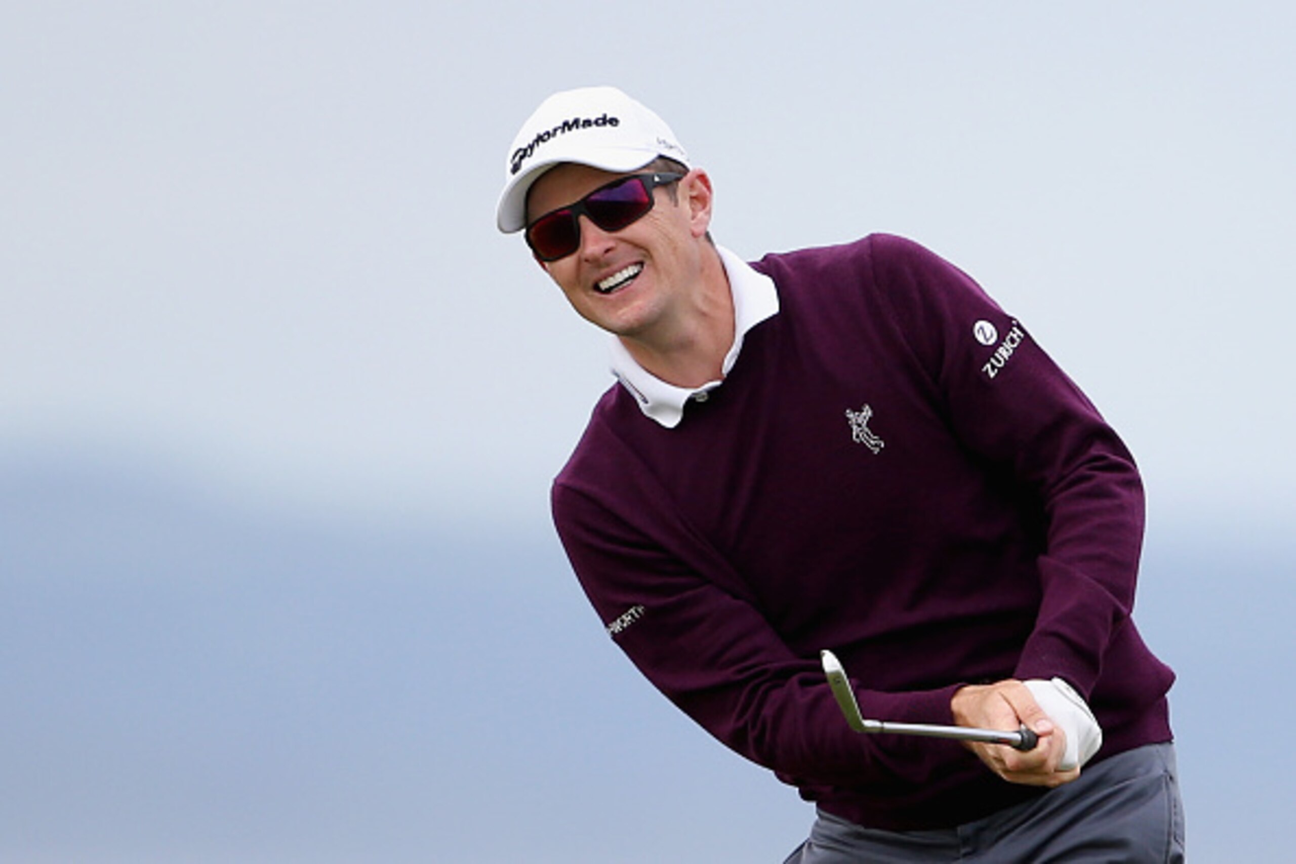 GULLANE, SCOTLAND - JULY 11:  Justin Rose of England reacts to his approach shot on the ninth hole during the third round of the Aberdeen Asset Management Scottish Open at Gullane Golf Club on July 11, 2015 in Gullane, East Lothian, Scotland.  (Photo by J