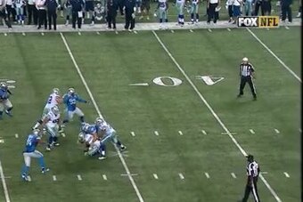 Despite the double-team, still a sack