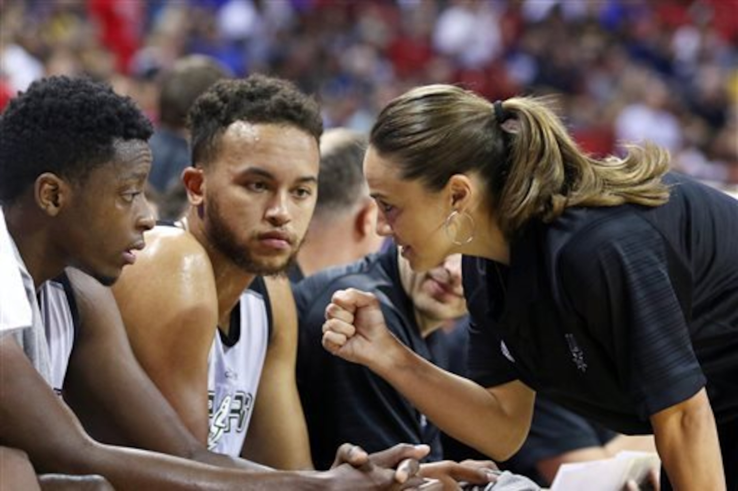 Becky Hammon, a former WNBA player, has received rave reviews for her basketball IQ.