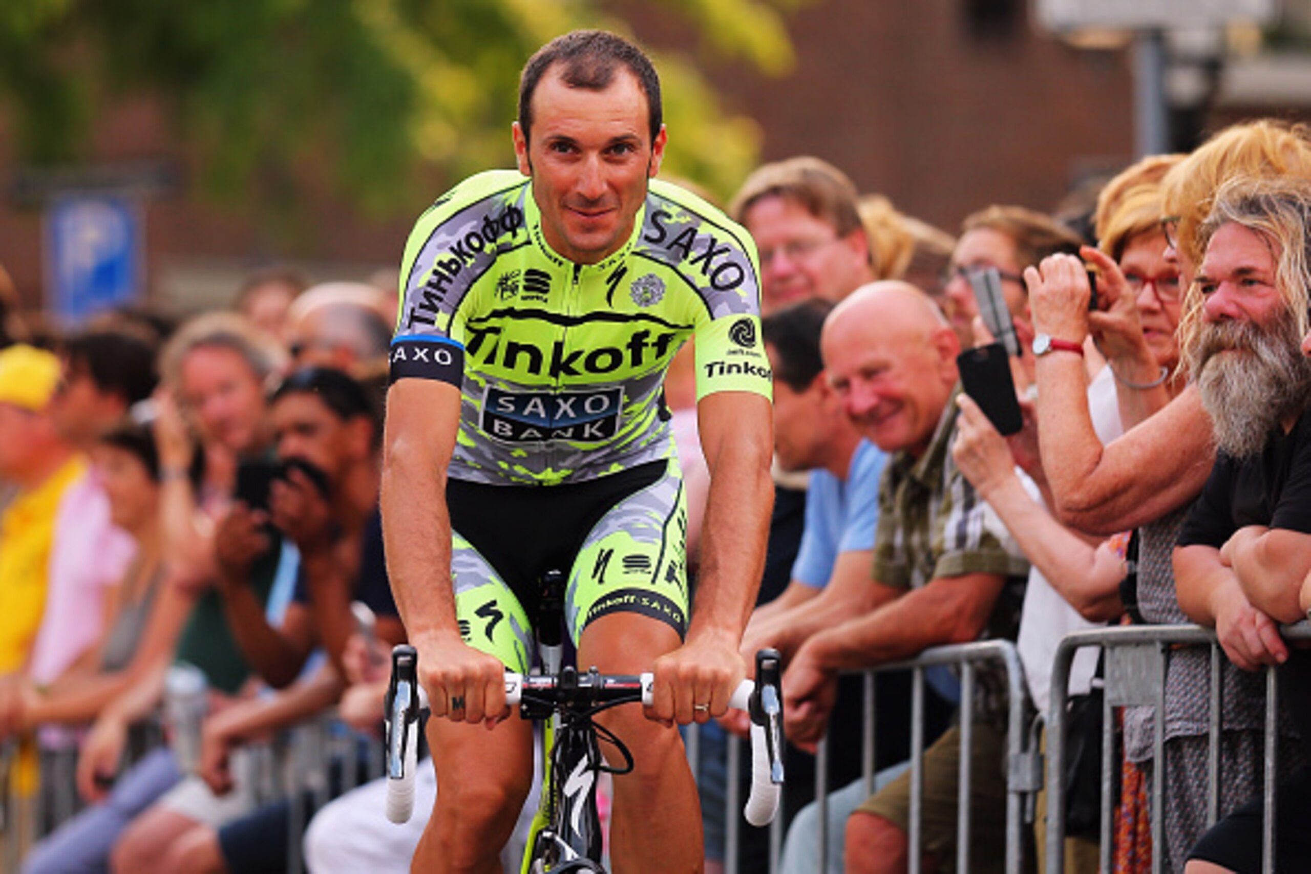 UTRECHT, NETHERLANDS - JULY 02: Ivan Basso of Italy and Tinkoff-Saxo attends the 2015 Tour de France Team Presentation, on July 2, 2015 in Utrecht. The 102nd Tour de France starts on Saturday with a 13.8km individual time trial around Utrecht. (Photo by UTRECHT, NETHERLANDS - JULY 02: Ivan Basso of Italy and Tinkoff-Saxo attends the 2015 Tour de France Team Presentation, on July 2, 2015 in Utrecht. The 102nd Tour de France starts on Saturday with a 13.8km individual time trial around Utrecht. (Photo by