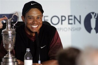 Tiger is far removed from his victory at the 2005 British Open.