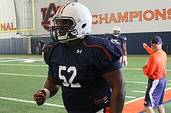 Auburn OL Xavier Dampeer