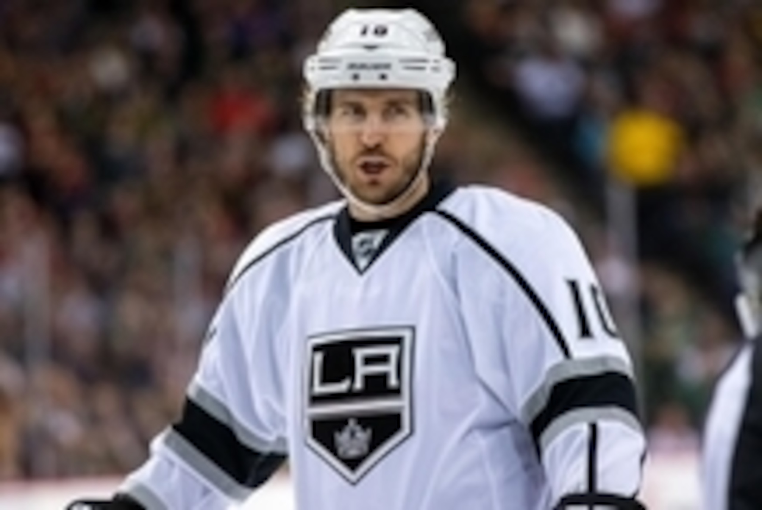 Mar 28, 2015; Saint Paul, MN, USA; Los Angeles Kings forward Mike Richards (10) in the first period against the Minnesota Wild at Xcel Energy Center. The Minnesota Wild beat the Los Angeles Kings 4-1. Mandatory Credit: Brad Rempel-USA TODAY Sports Mar 28, 2015; Saint Paul, MN, USA; Los Angeles Kings forward Mike Richards (10) in the first period against the Minnesota Wild at Xcel Energy Center. The Minnesota Wild beat the Los Angeles Kings 4-1. Mandatory Credit: Brad Rempel-USA TODAY Sports
