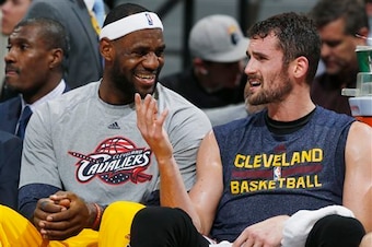 LeBron James could be available next year, but Kevin Love won't be.