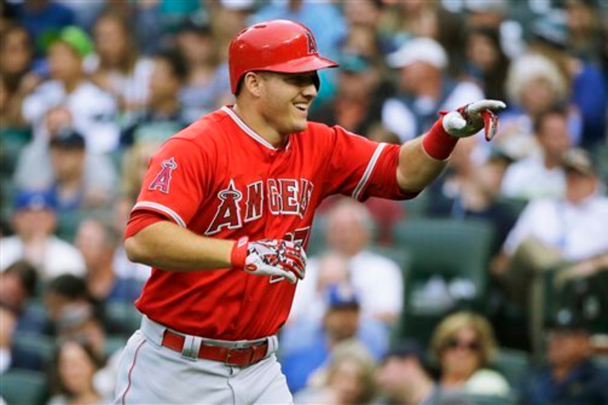 In no small part thanks to Mike Trout, the Angels offense has finally come alive in recent weeks. In no small part thanks to Mike Trout, the Angels offense has finally come alive in recent weeks.