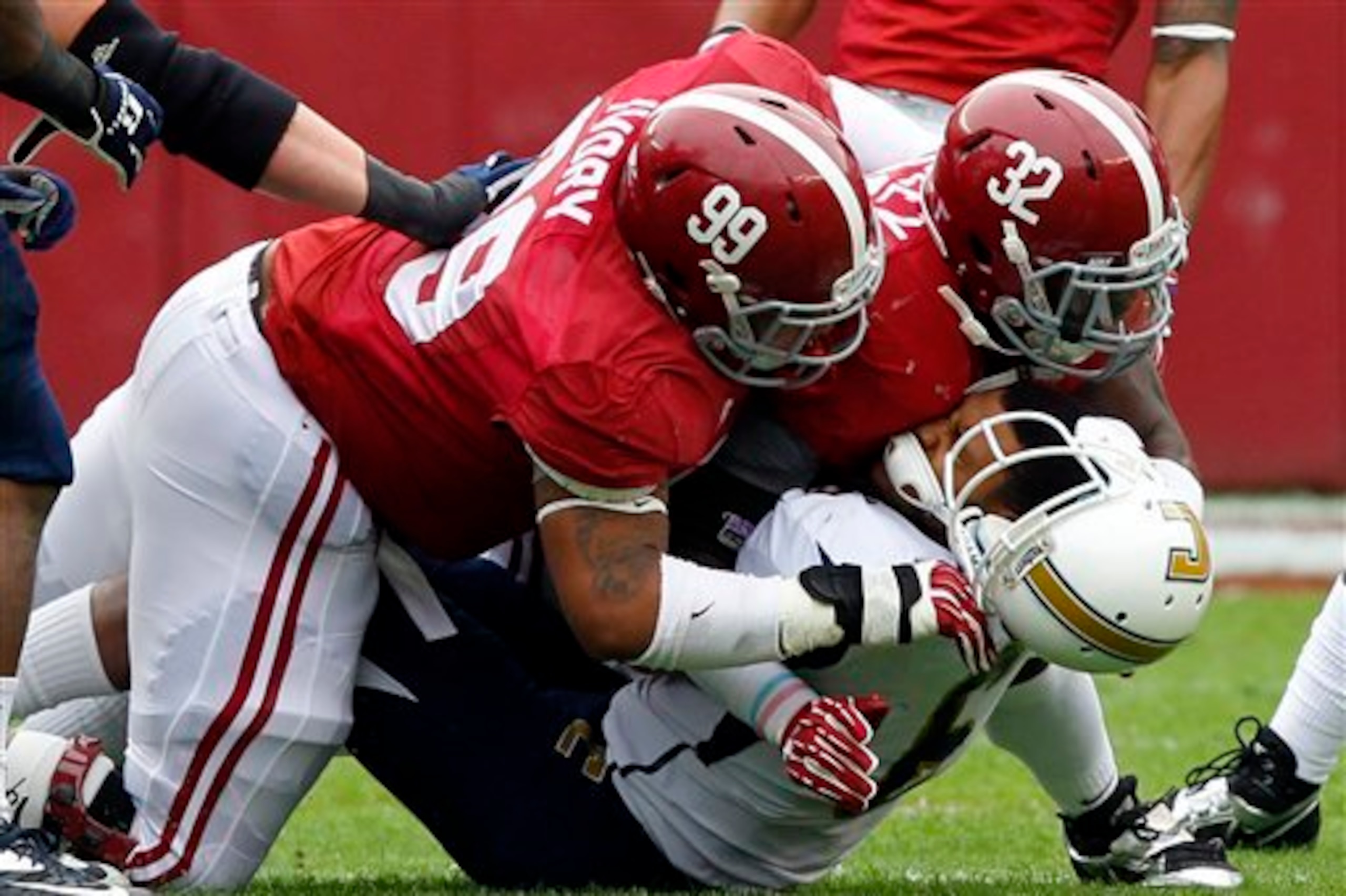 Alabama's football helmets are instantly recognizable.