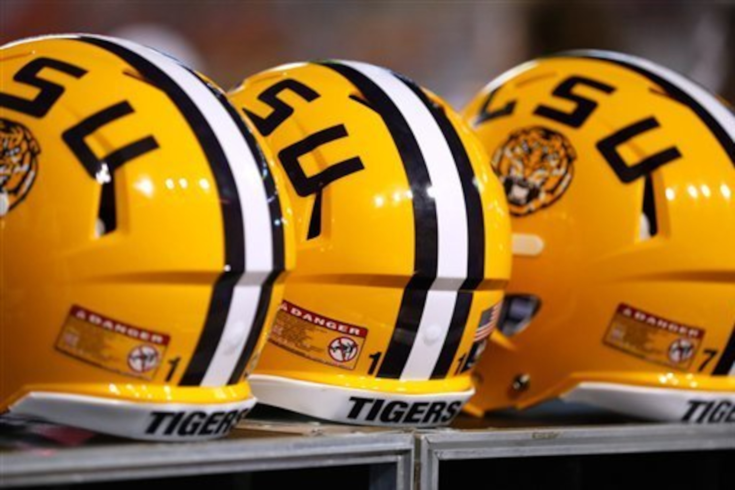 Like the program, LSU's helmets are unique.