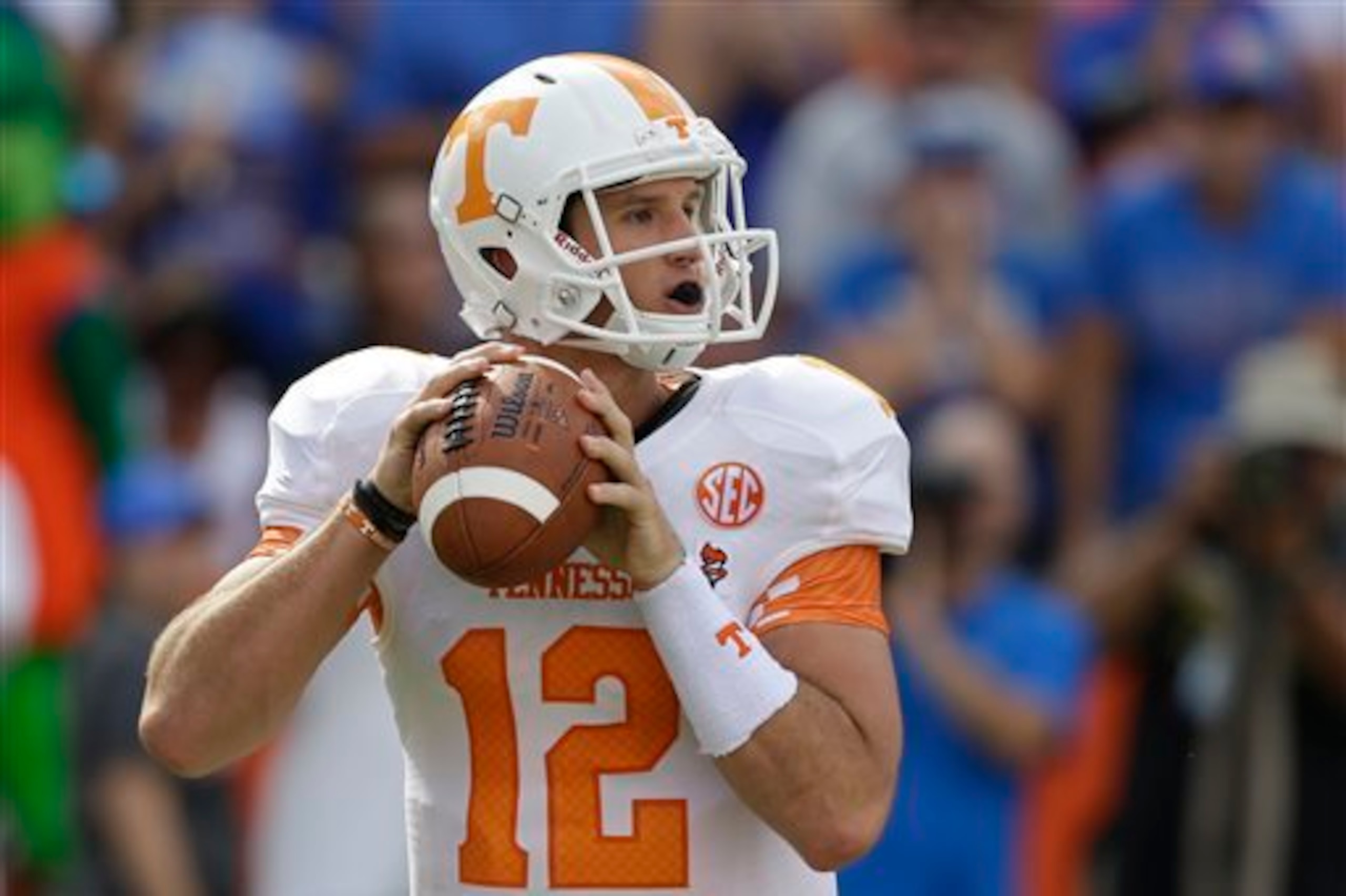Tennessee has simple but classic football helmets.