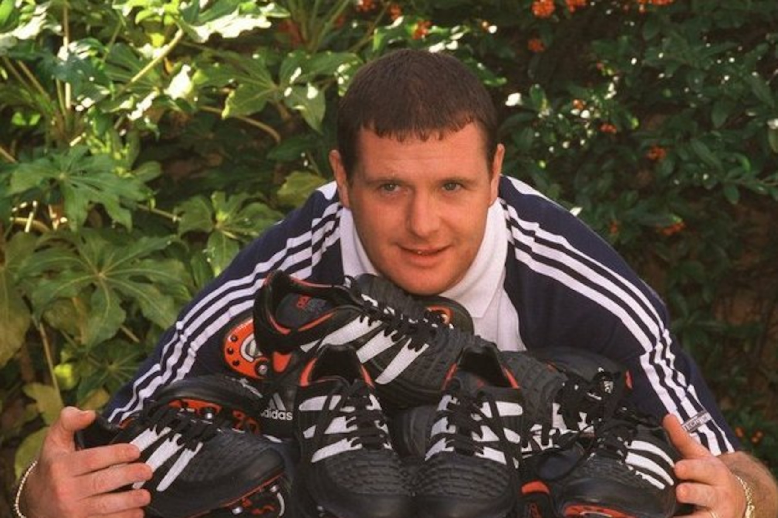 Everyone loved Predators in the '90s, including Paul Gascoigne, shown in 1995.