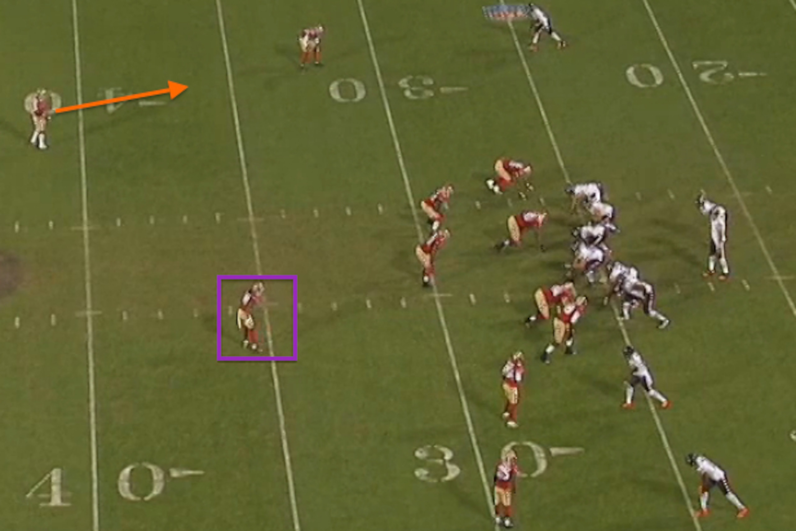 The 49ers set a trap.