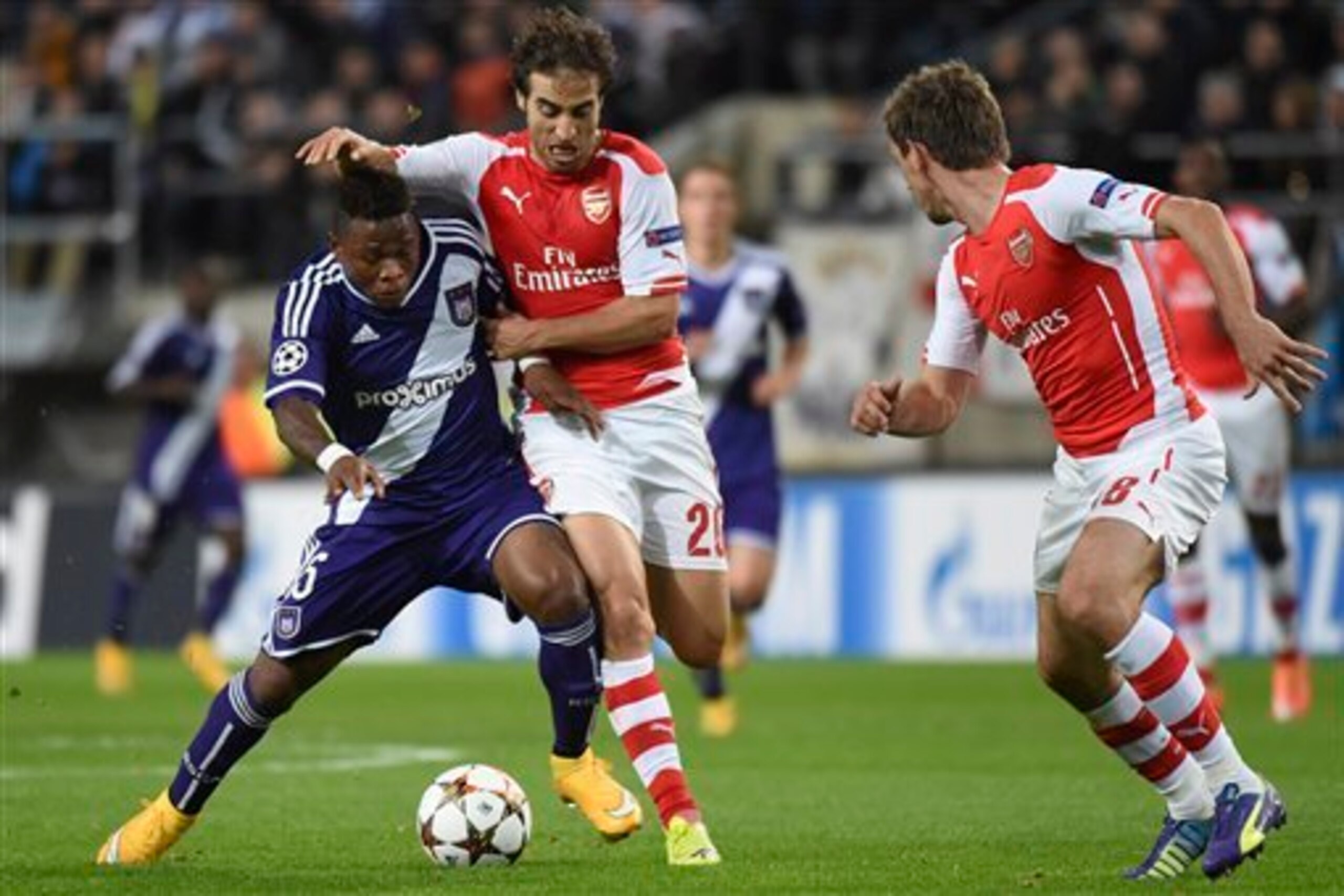 Flamini is one of the few members of the Arsenal midfield who can tackle.