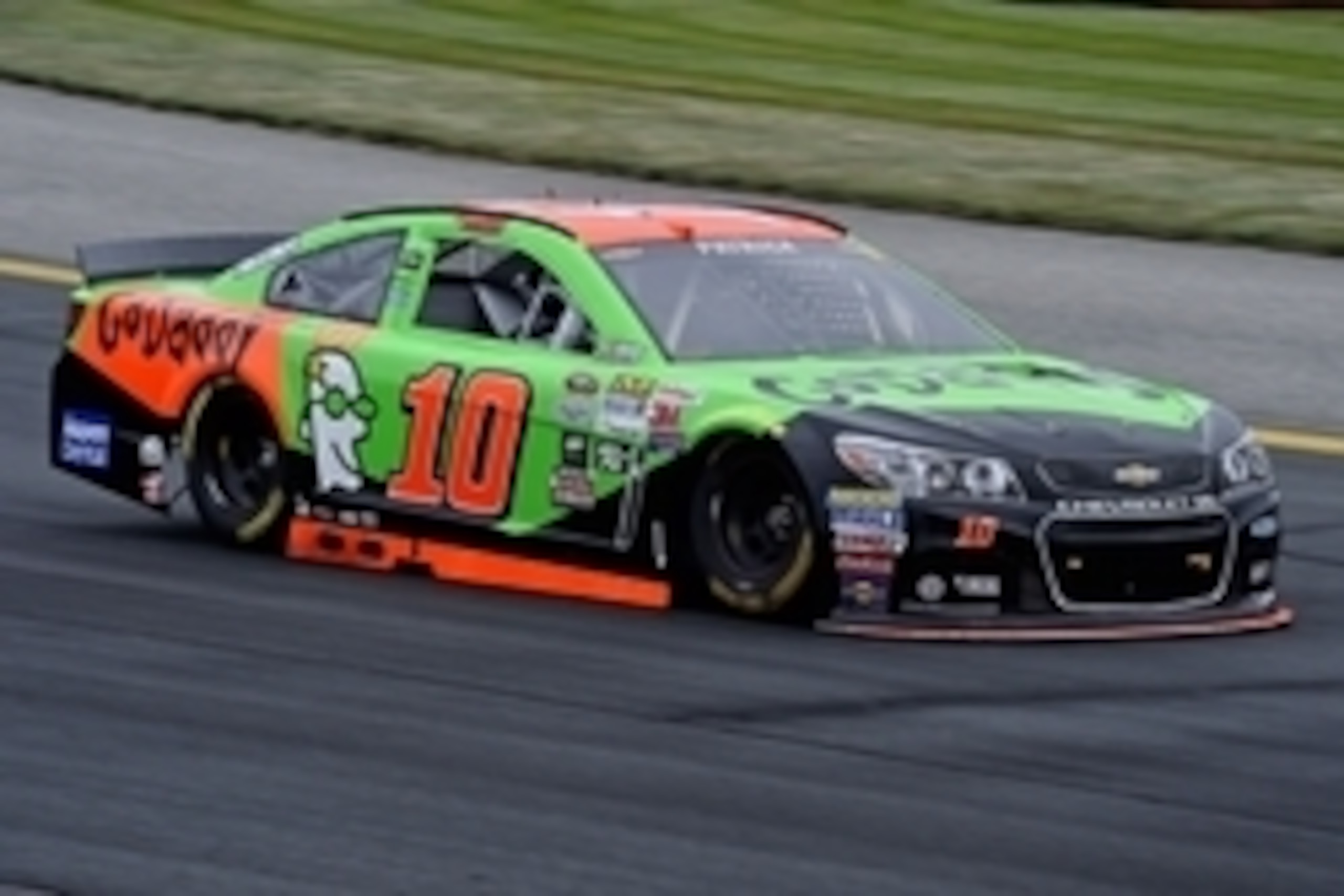 Jul 18, 2015; Loudon, NH, USA; Sprint Cup Series driver Danica Patrick (10) during practice for the 5-hour ENERGY 301 at New Hampshire Motor Speedway. Mandatory Credit: Jasen Vinlove-USA TODAY Sports
