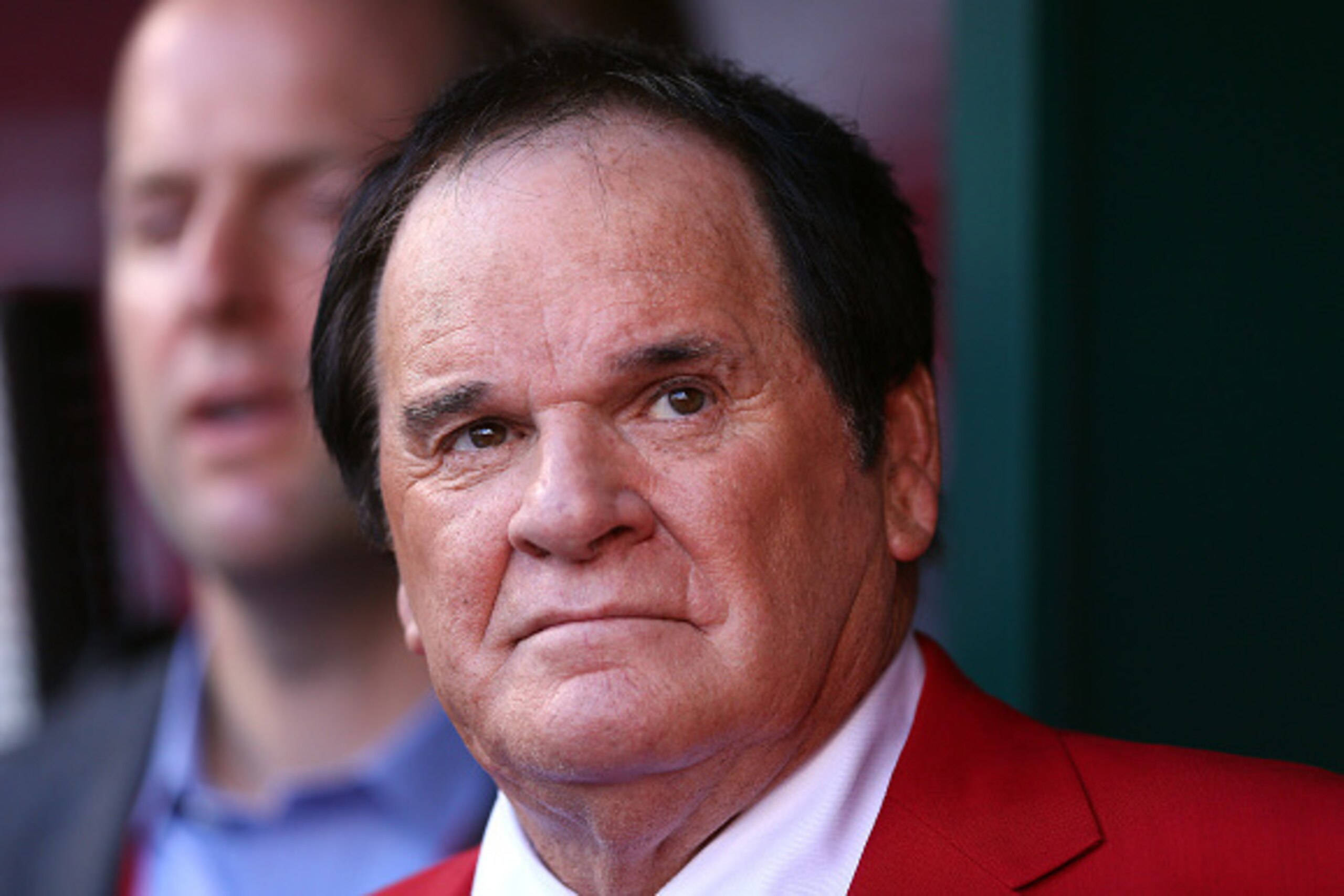 CINCINNATI, OH - JULY 14:  Former player and manager Pete Rose looks on prior to the 86th MLB All-Star Game at the Great American Ball Park on July 14, 2015 in Cincinnati, Ohio.  (Photo by Elsa/Getty Images)