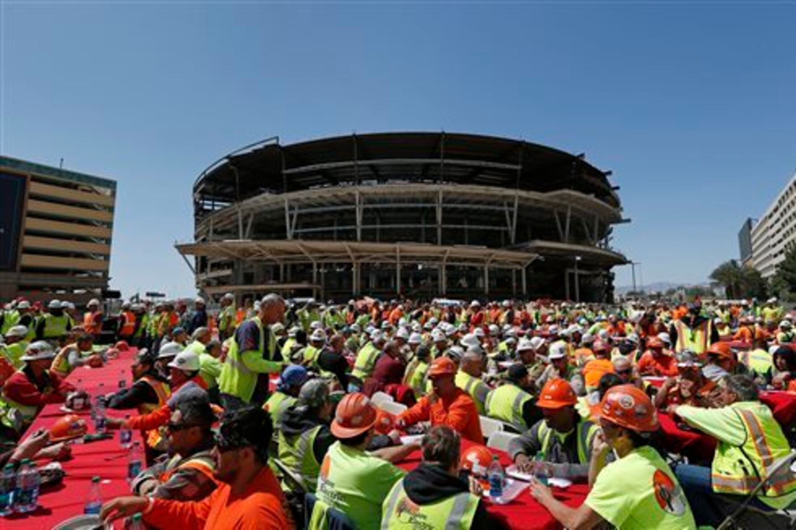 Construction of new Las Vegas Arena