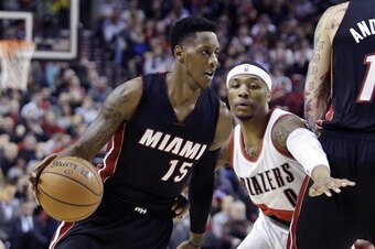 Chalmers felt the loss of LeBron James in his shooting percentages.