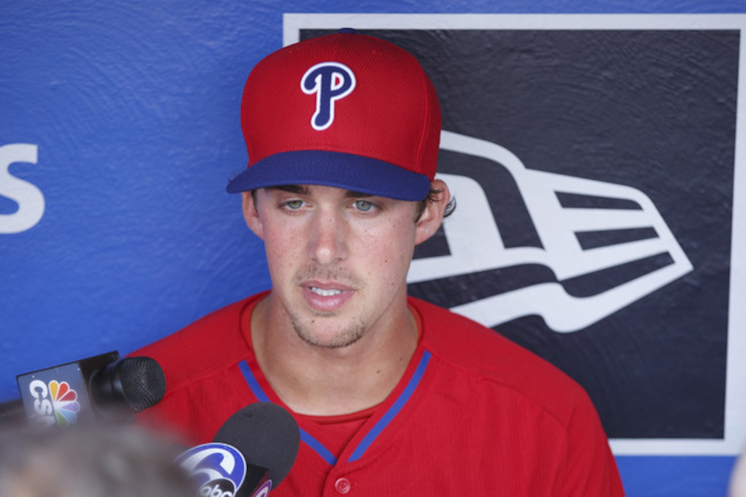Nola, who could be Cole Hamels' heir apparent, called stepping into the Phillies locker room "surreal." Nola, who could be Cole Hamels' heir apparent, called stepping into the Phillies locker room "surreal."