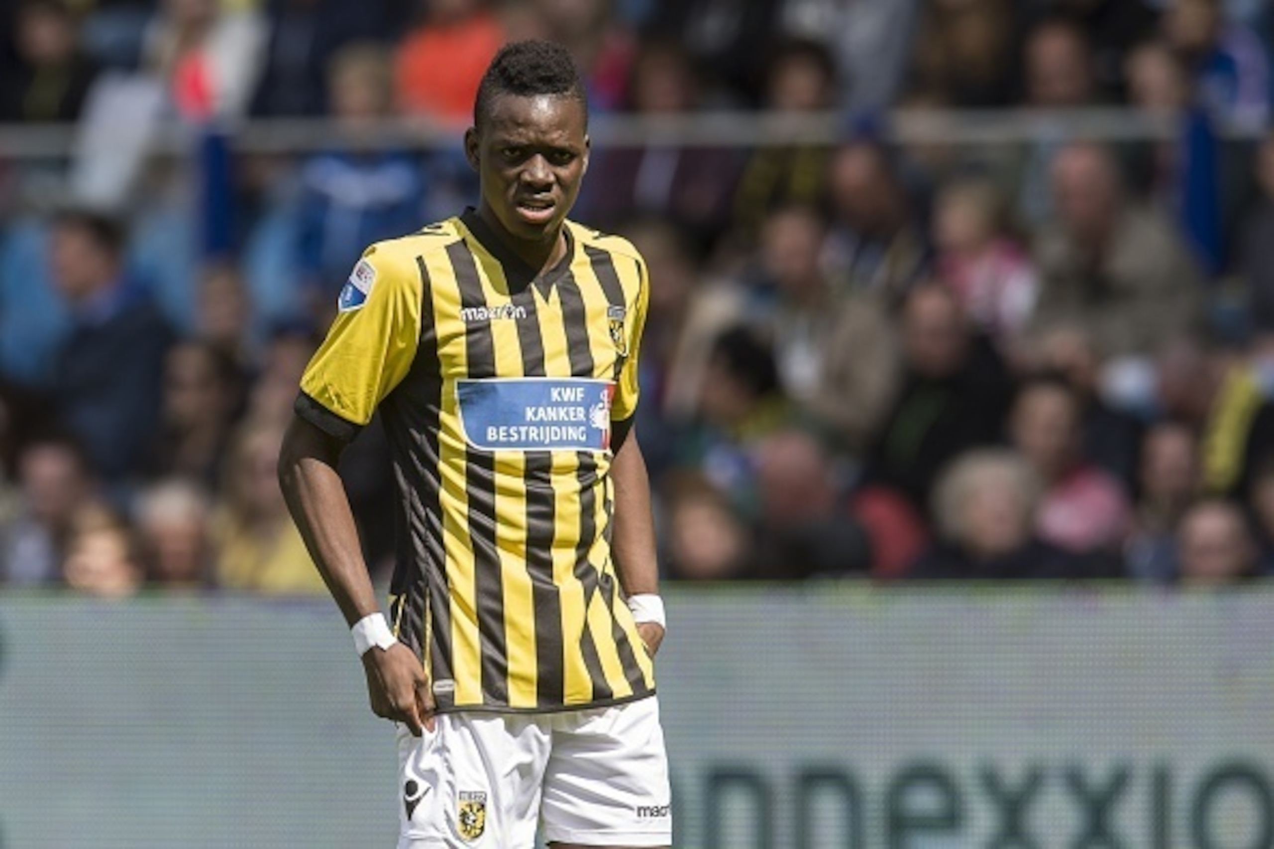 Bertrand Traore of Vitesse during the Dutch Eredivisie match between Vitesse Arnhem and Vitesse Arnhem at Gelredome on May 17, 2015 in Arnhem, The Netherlands(Photo by VI Images via Getty Images)