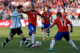 Attack, defend - Vidal can do it all.