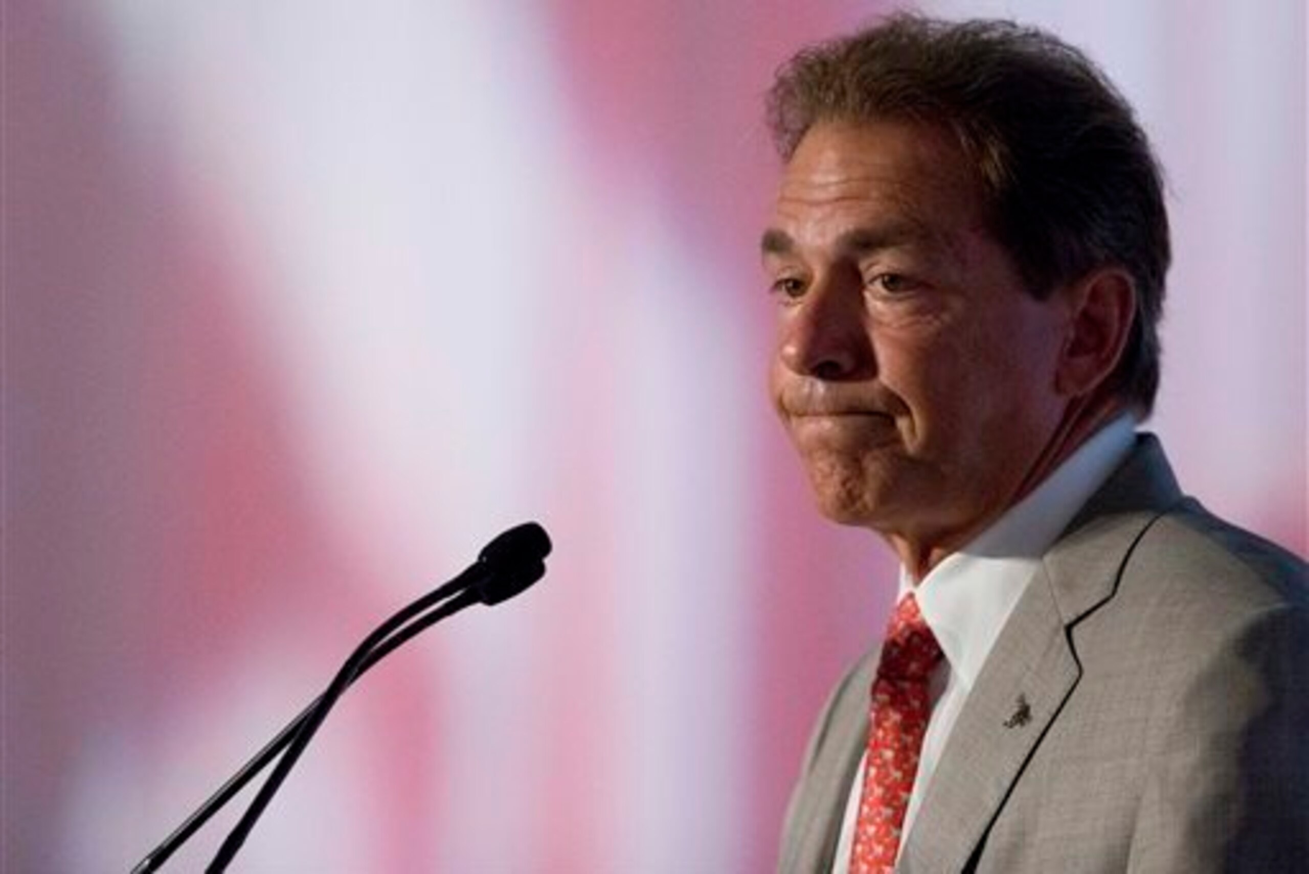 Alabama head coach Nick Saban