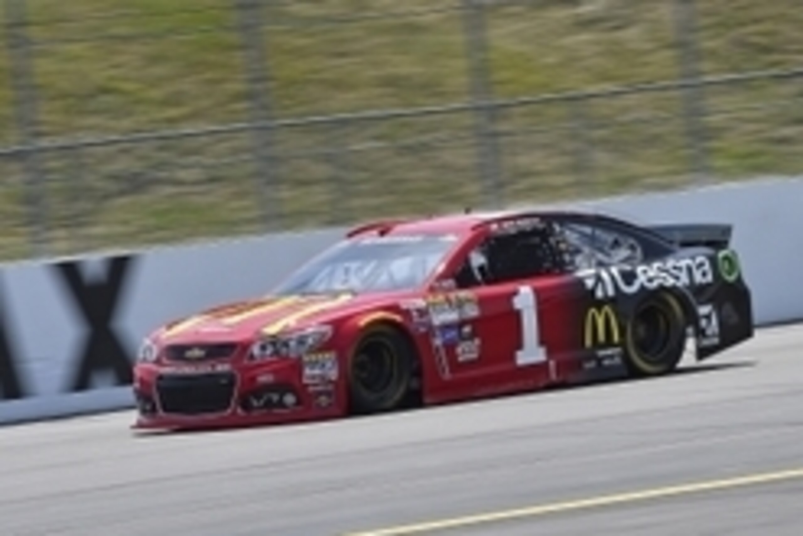 Jul 17, 2015; Loudon, NH, USA; Sprint Cup Series driver Jamie McMurray (1) during practice for the New Hampshire 301 at New Hampshire Motor Speedway. Mandatory Credit: Jasen Vinlove-USA TODAY Sports
