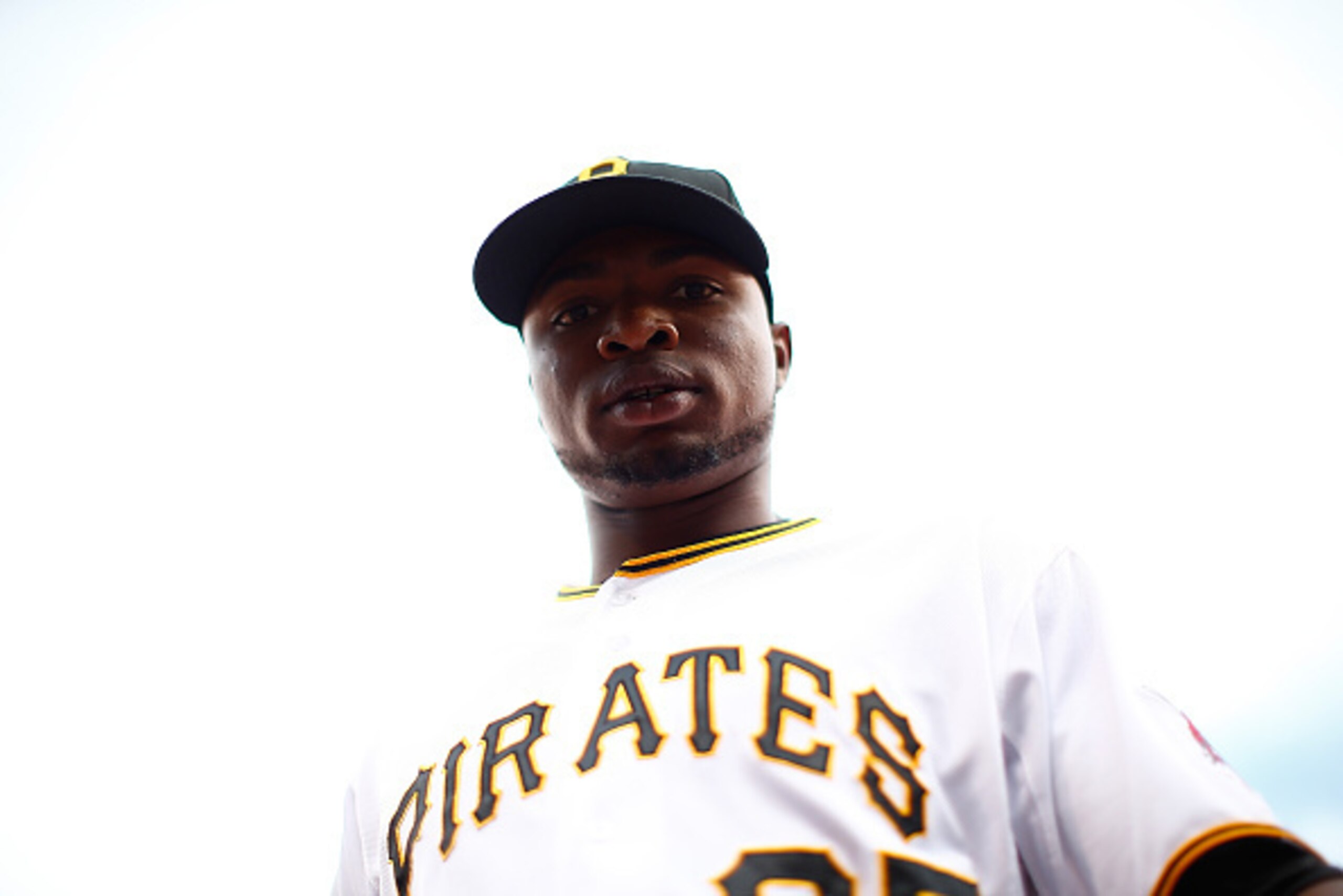 PITTSBURGH, PA - JUNE 24:  Gregory Polanco #25 of the Pittsburgh Pirates in action against the Cincinnati Reds during the game at PNC Park on June 24, 2015 in Pittsburgh, Pennsylvania.  (Photo by Jared Wickerham/Getty Images)