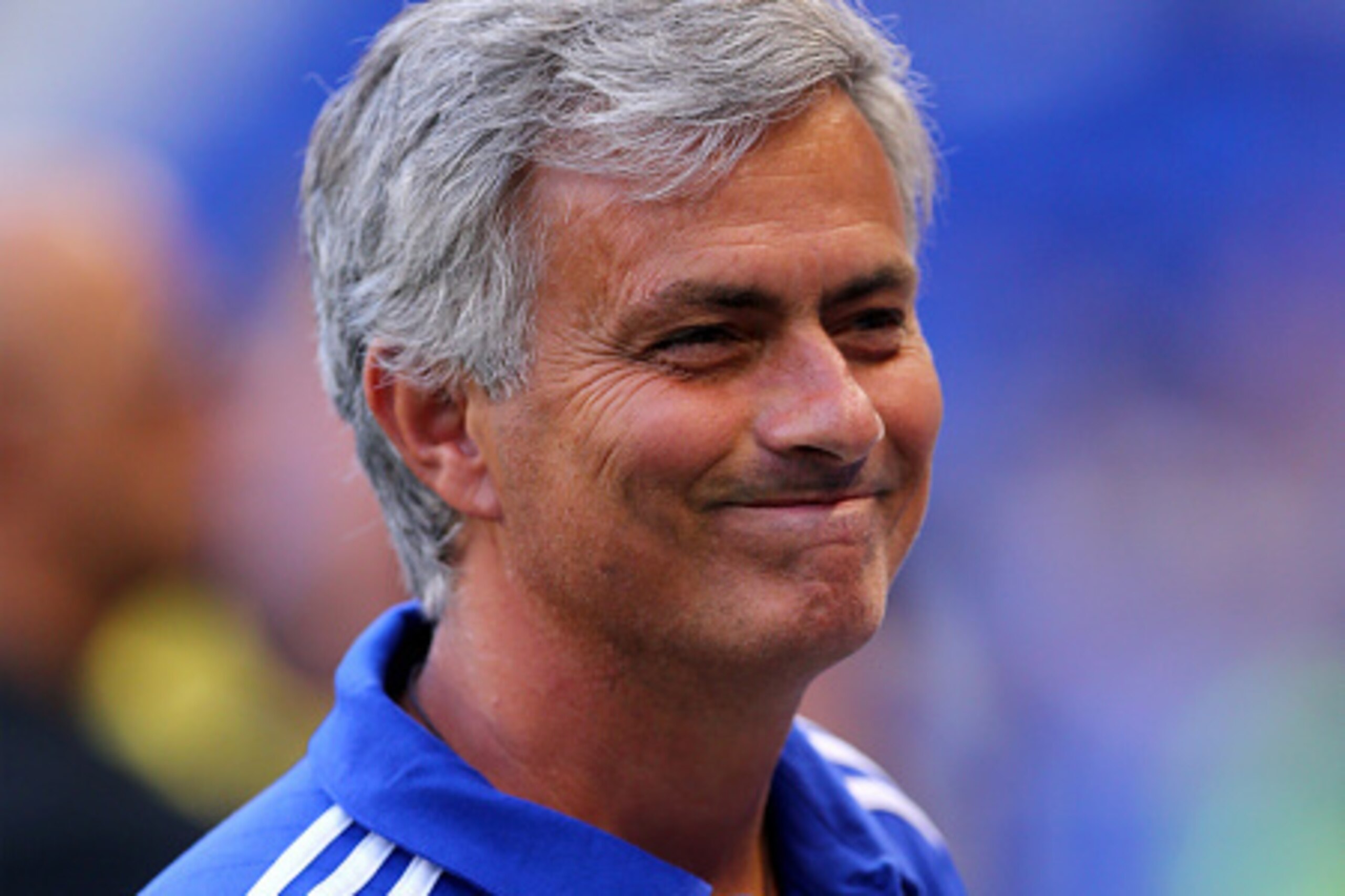 HARRISON, NJ - JULY 22:  Head coach Jose Mourinho of the Chelsea looks on during warm ups before the International Champions Cup match against the New York Red Bulls at Red Bull Arena on July 22, 2015 in Harrison, New Jersey.  (Photo by Elsa/Getty Images)