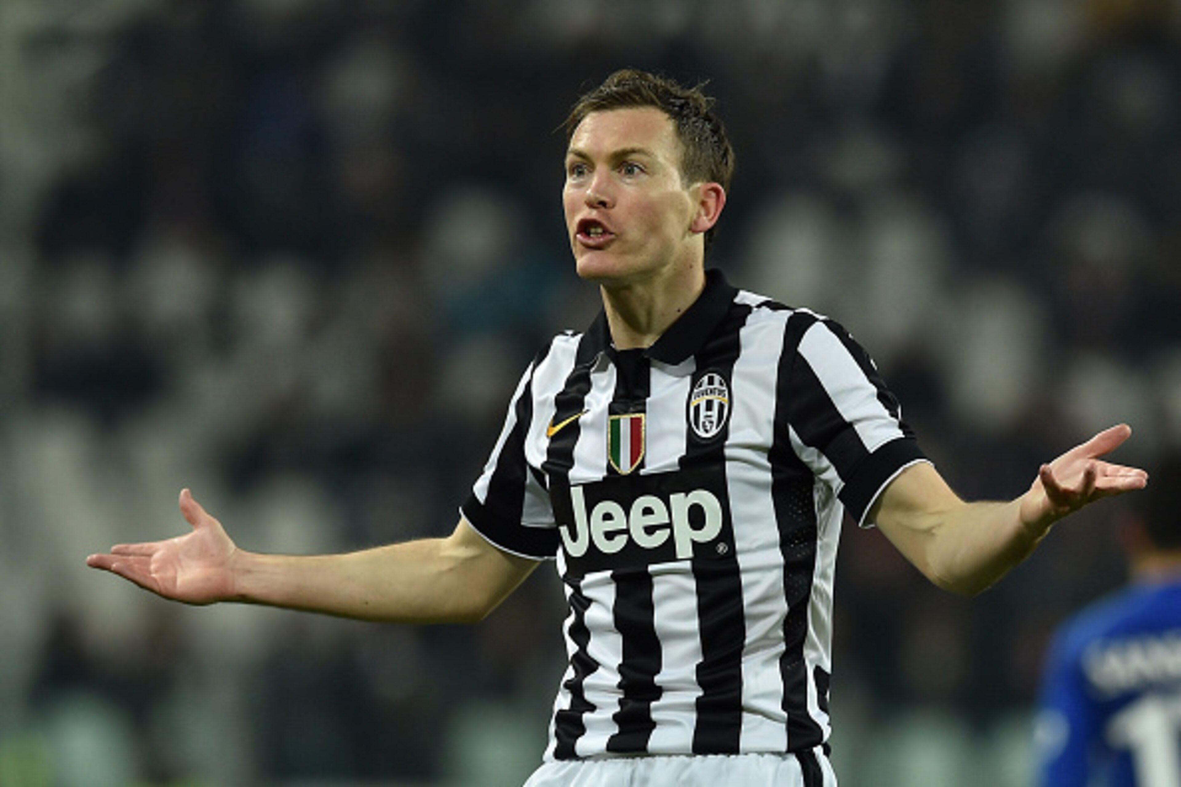 TURIN, ITALY - MARCH 09: Stephan Lichtsteiner of Juventus FC reacts during the Serie A match between Juventus FC and US Sassuolo Calcio at Juventus Arena on March 9, 2015 in Turin, Italy. (Photo by Valerio Pennicino/Getty Images) TURIN, ITALY - MARCH 09: Stephan Lichtsteiner of Juventus FC reacts during the Serie A match between Juventus FC and US Sassuolo Calcio at Juventus Arena on March 9, 2015 in Turin, Italy. (Photo by Valerio Pennicino/Getty Images)