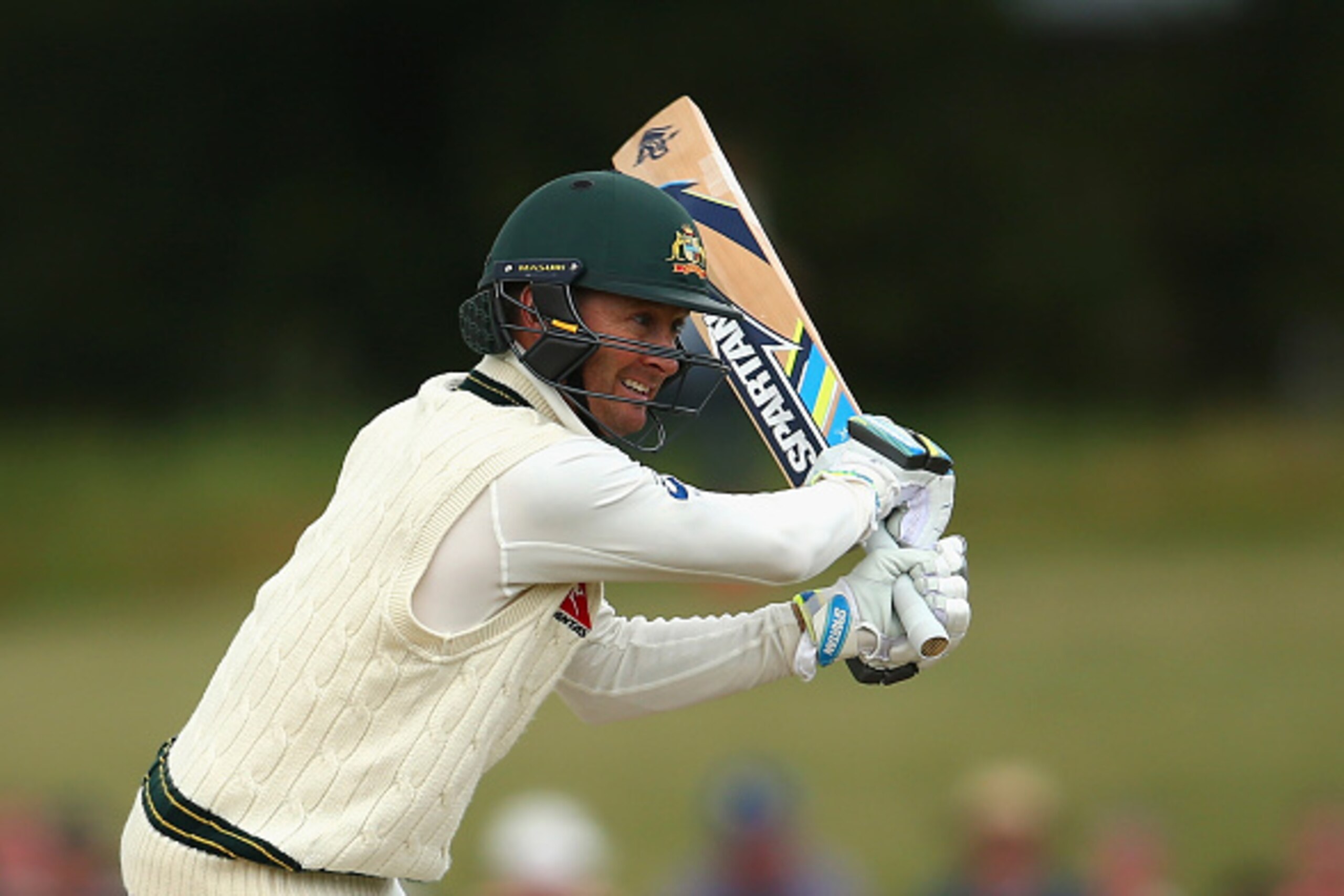 DERBY, ENGLAND - JULY 23: Michael Clarke of Australia bats during day one of the Tour Match between Derbyshire and Australia at The 3aaa County Ground on July 23, 2015 in Derby, England. (Photo by Ryan Pierse/Getty Images) DERBY, ENGLAND - JULY 23: Michael Clarke of Australia bats during day one of the Tour Match between Derbyshire and Australia at The 3aaa County Ground on July 23, 2015 in Derby, England. (Photo by Ryan Pierse/Getty Images)