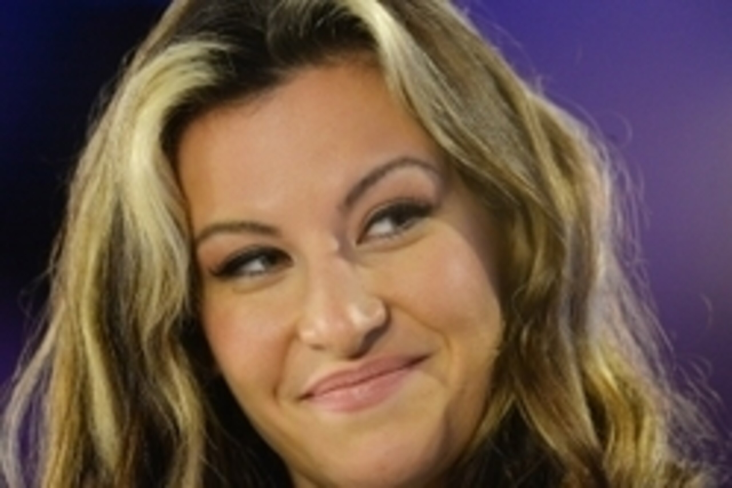 Feb 27, 2015; Los Angeles, CA, USA;  UFC fighter Miesha Tate works as a commentator for Fox Sports 1 at the weigh-ins for UFC 184 at Staples Center. Mandatory Credit: Jayne Kamin-Oncea-USA TODAY Sports