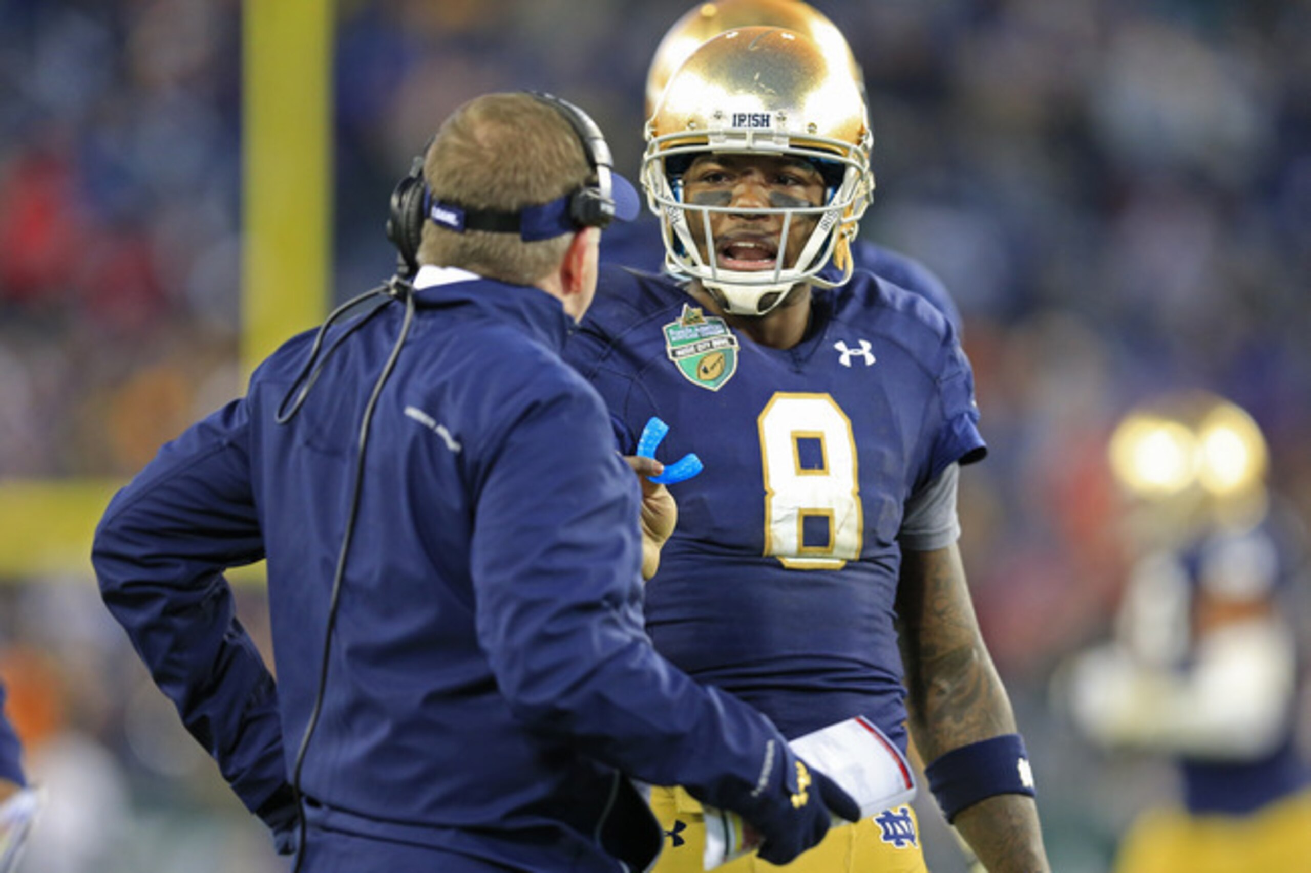 Notre Dame quarterback Malik Zaire Notre Dame quarterback Malik Zaire