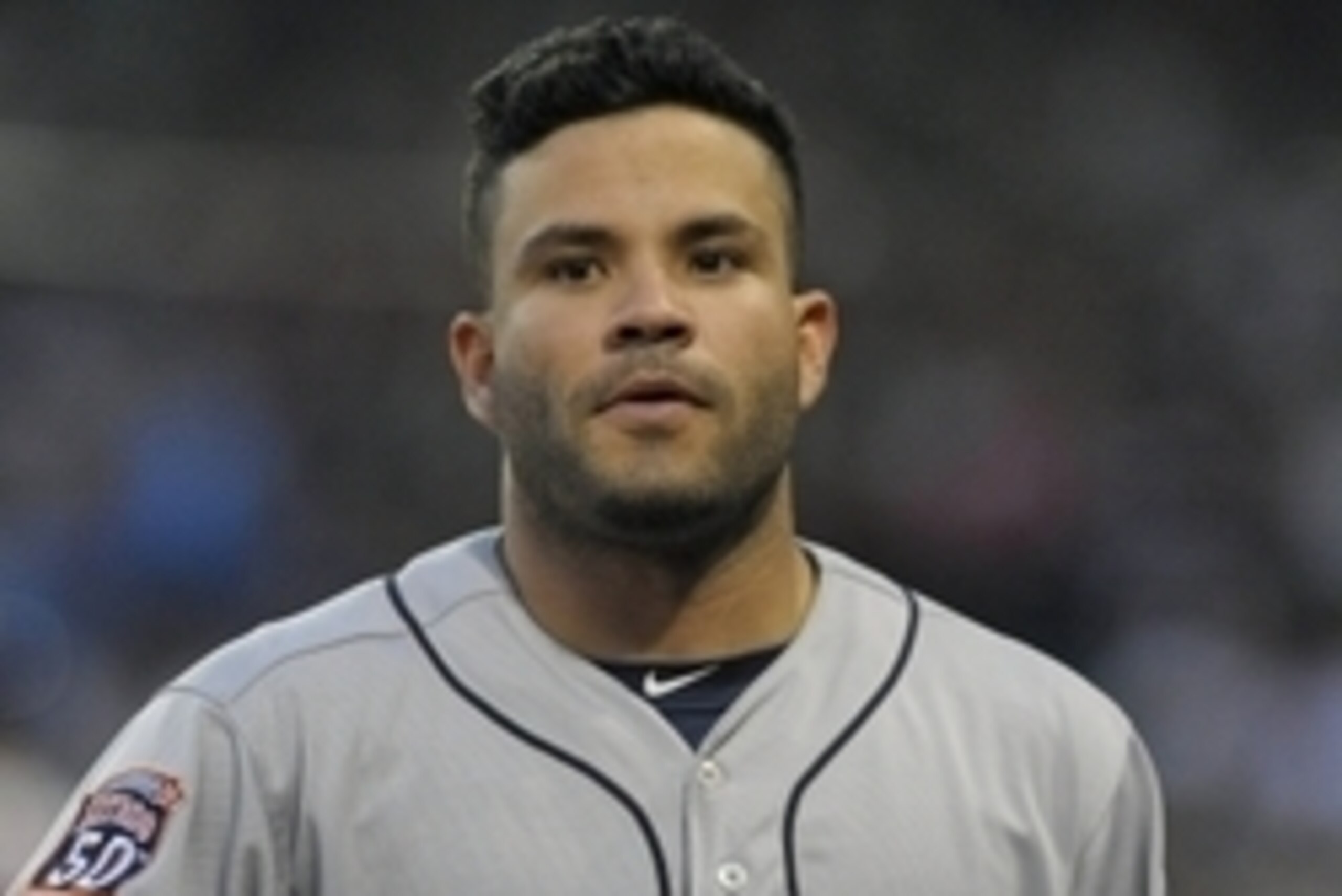 Jul 3, 2015; Boston, MA, USA; Houston Astros second baseman Jose Altuve (27) walks back to the dugout during the fourth inning against the Boston Red Sox at Fenway Park. Mandatory Credit: Bob DeChiara-USA TODAY Sports
