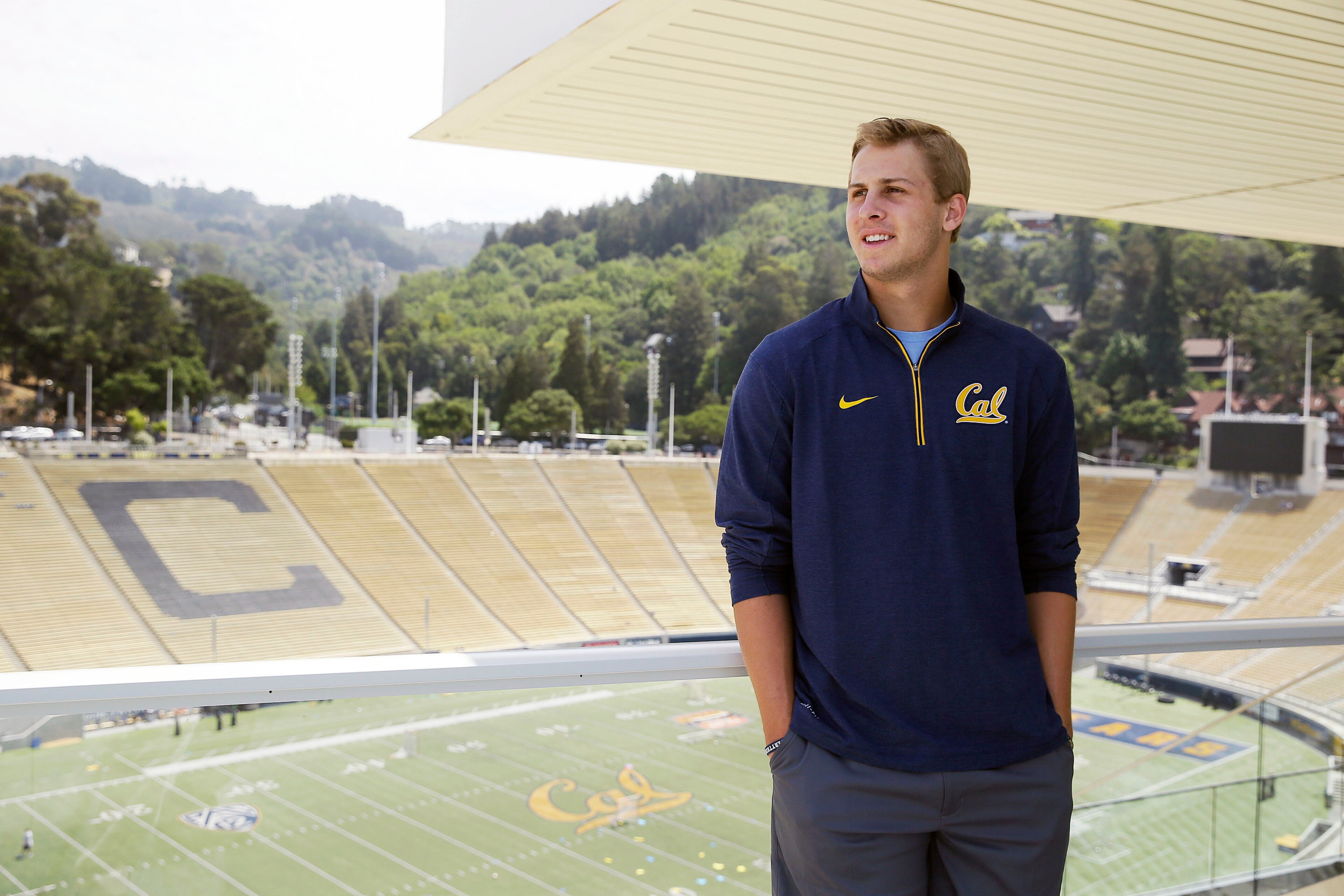 Jared Goff at Memorial Stadium.