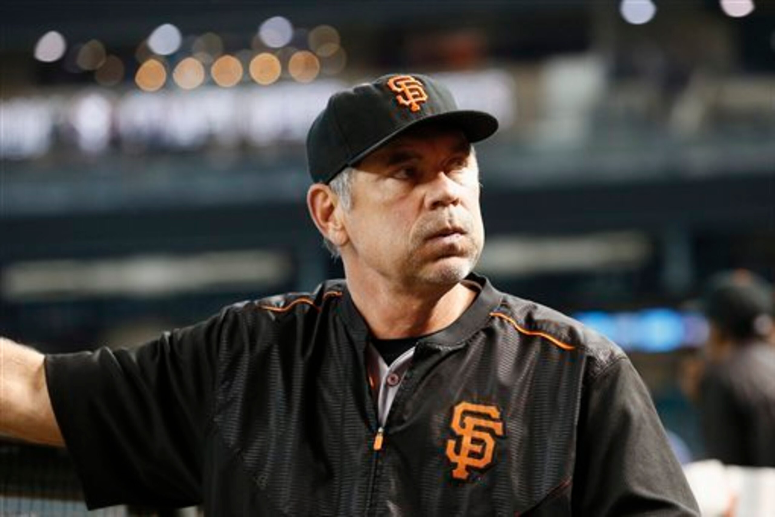 Of his current roster, skipper Bruce Bochy says, "I like this group."