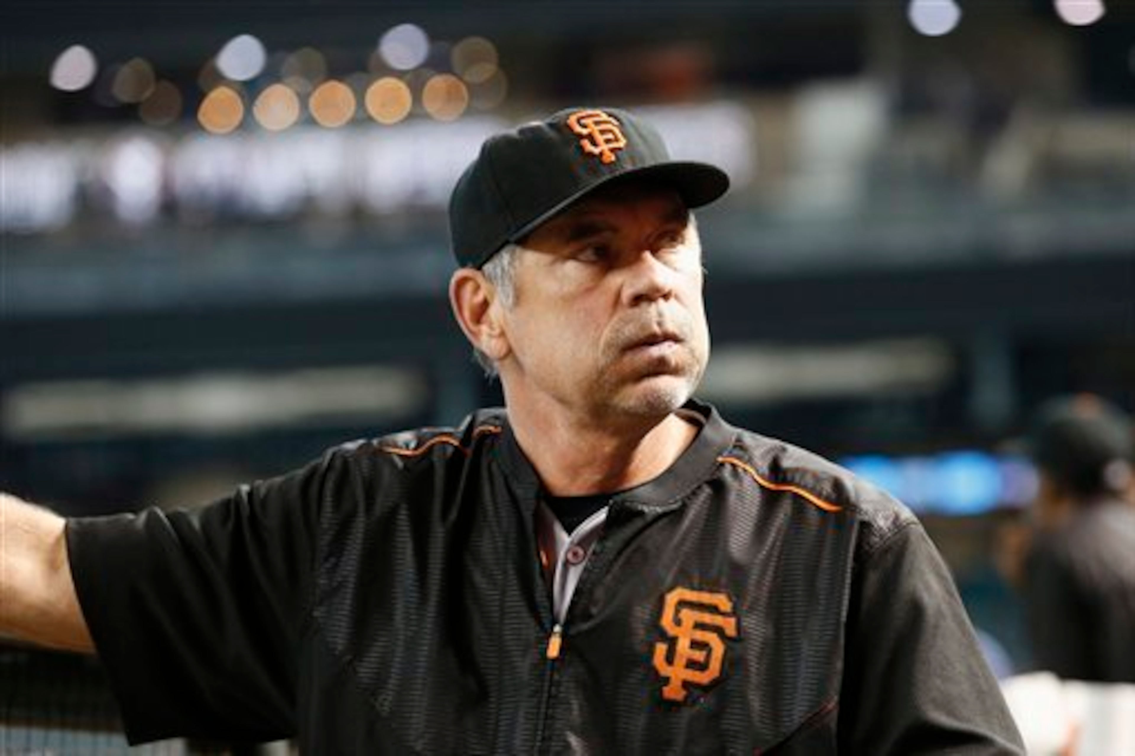 Of his current roster, skipper Bruce Bochy says, "I like this group."