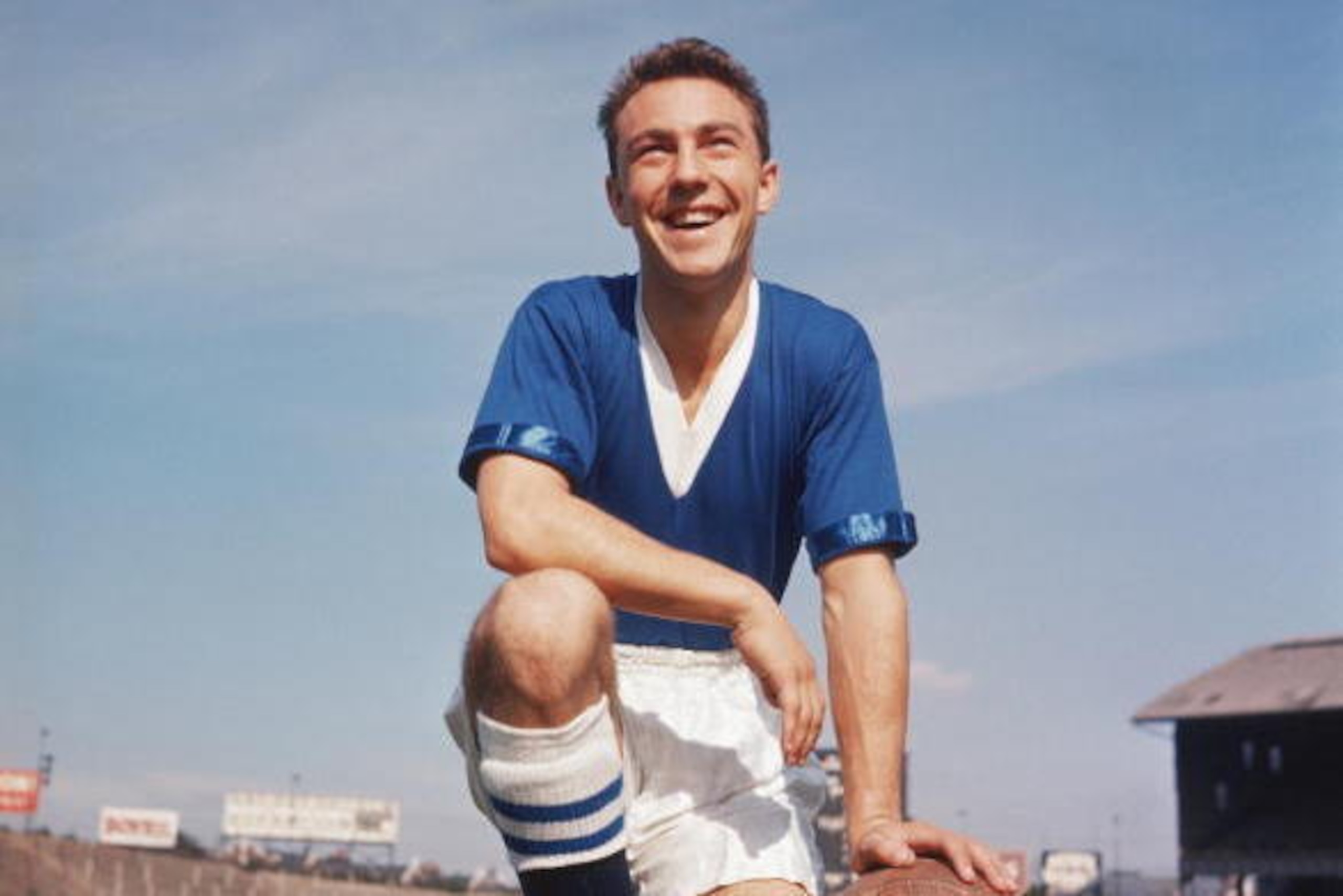 Chelsea forward Jimmy Greaves, 1957. (Photo by Don Morley/Getty Images)