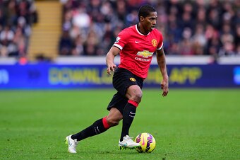 SWANSEA, WALES - FEBRUARY 21:  Antonio Valencia of Manchester United in action during the Barclays Premier League match between Swansea City and Manchester United at Liberty Stadium on February 21, 2015 in Swansea, Wales.  (Photo by Stu Forster/Getty Imag